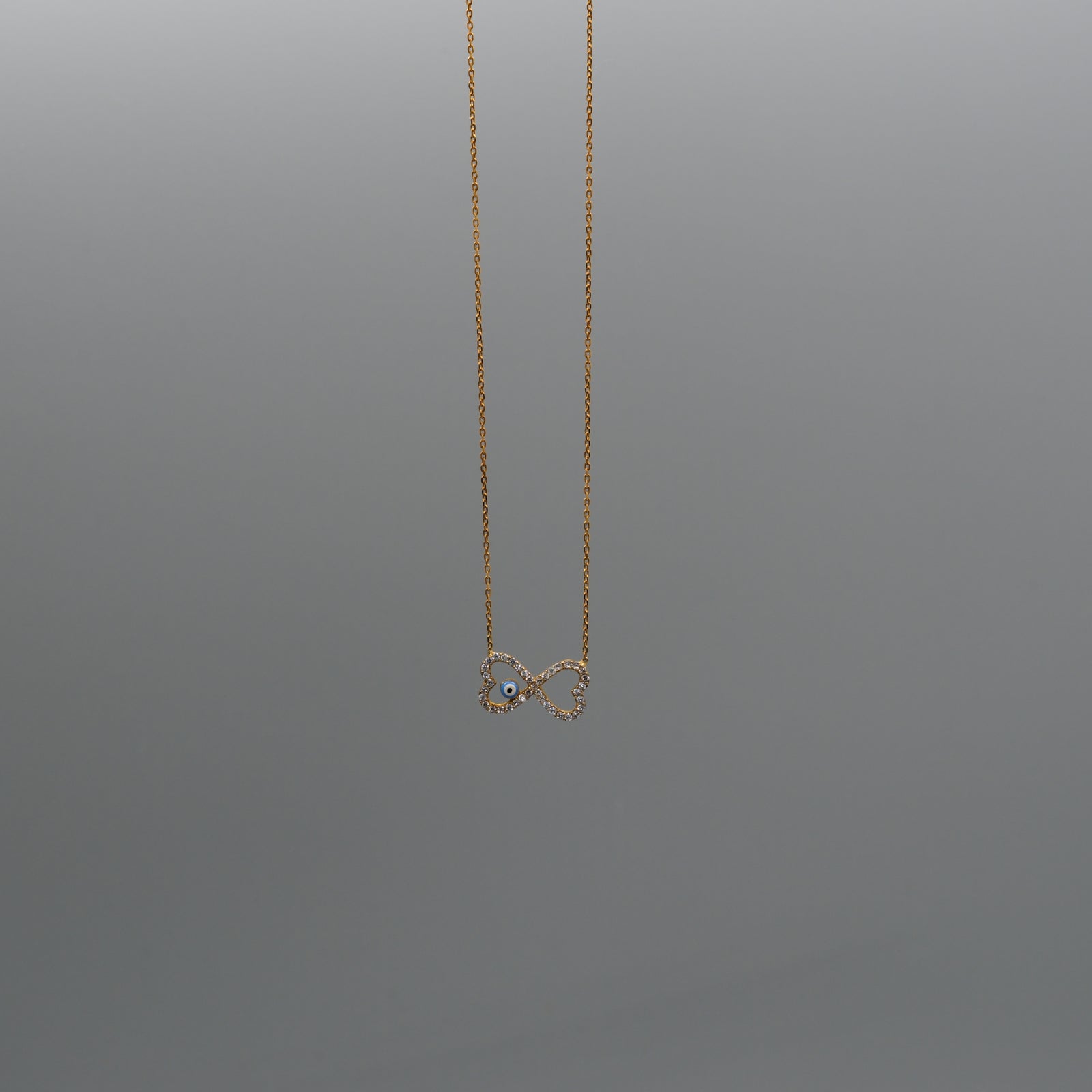 evil eye bowtie necklace