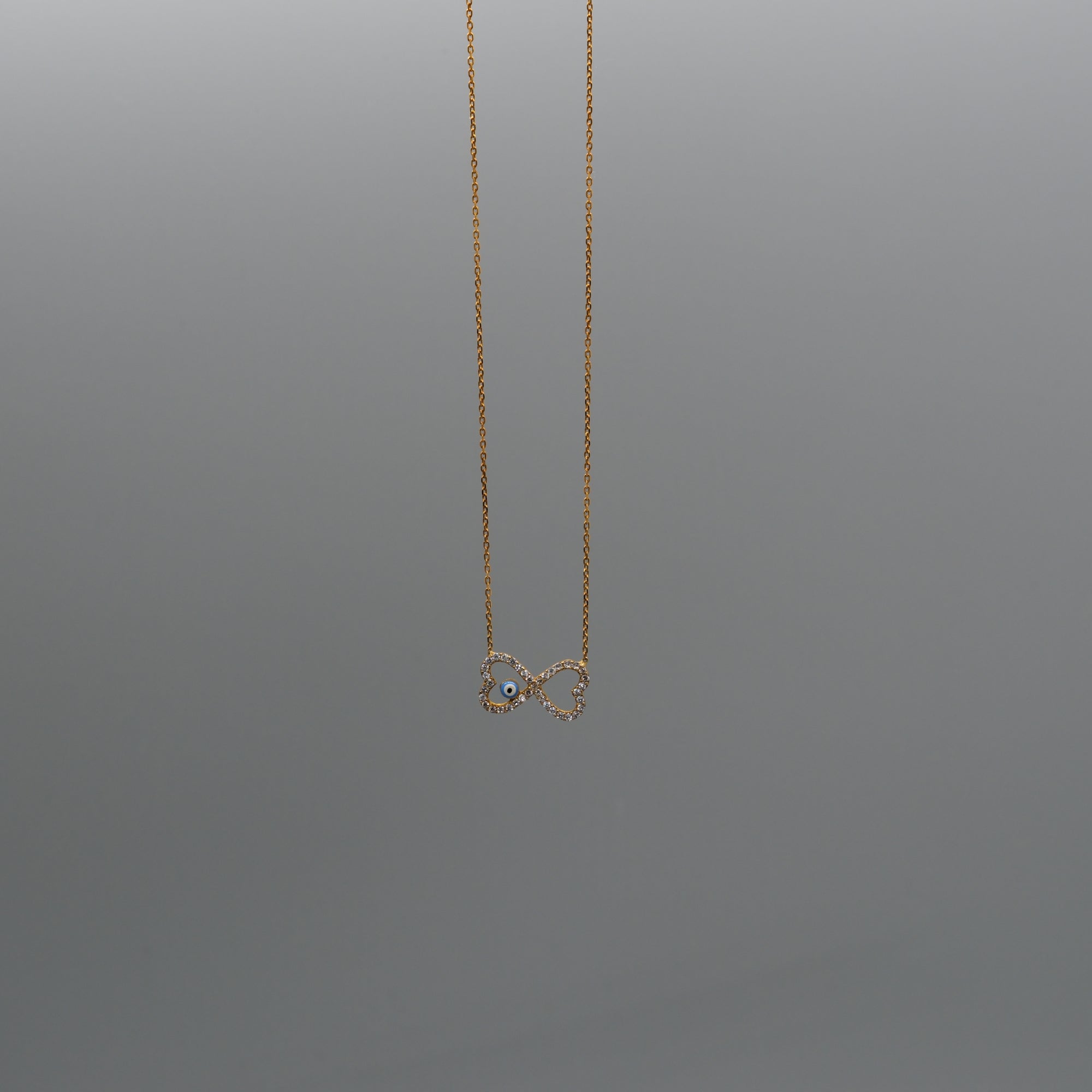 evil eye bowtie necklace