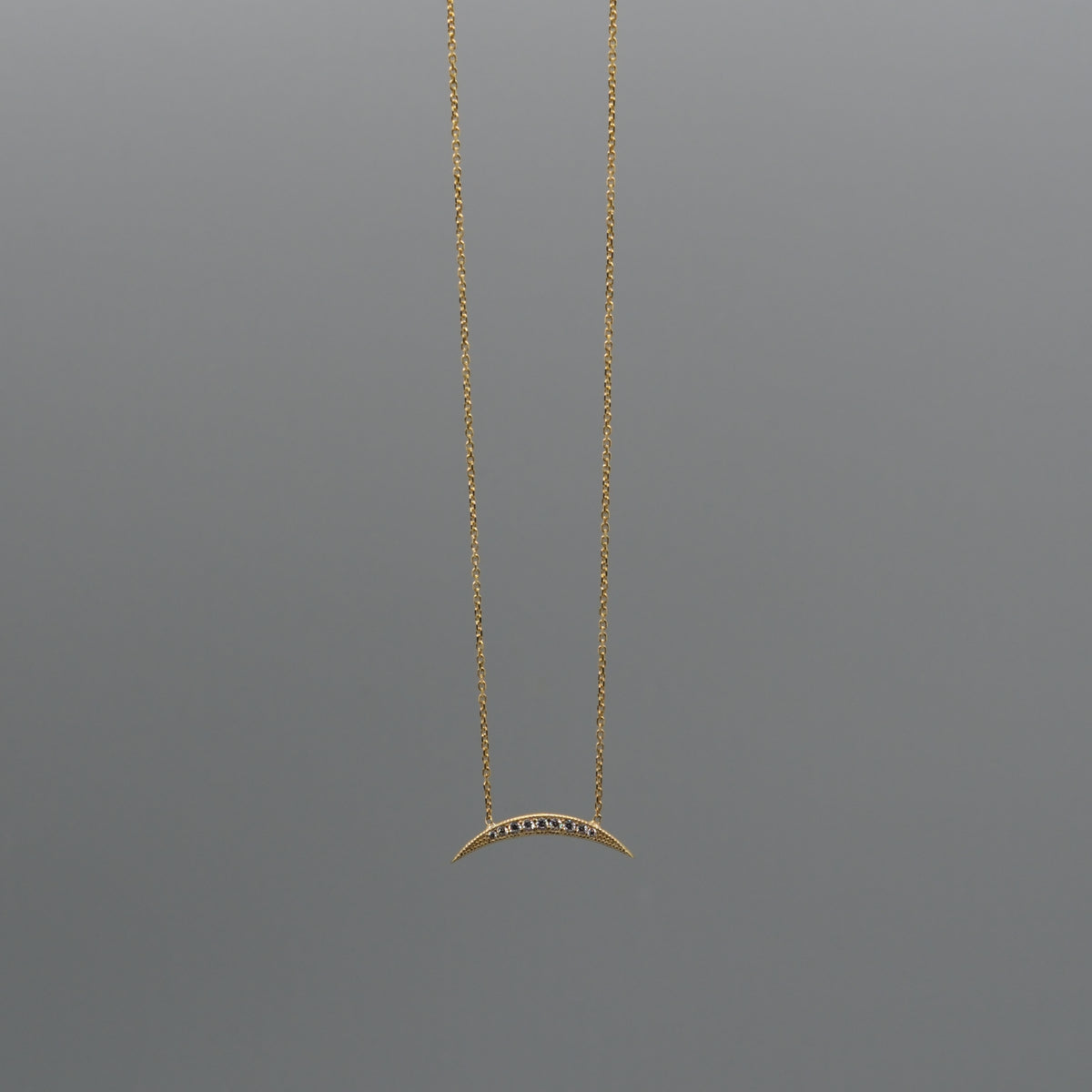 crescent bar necklace