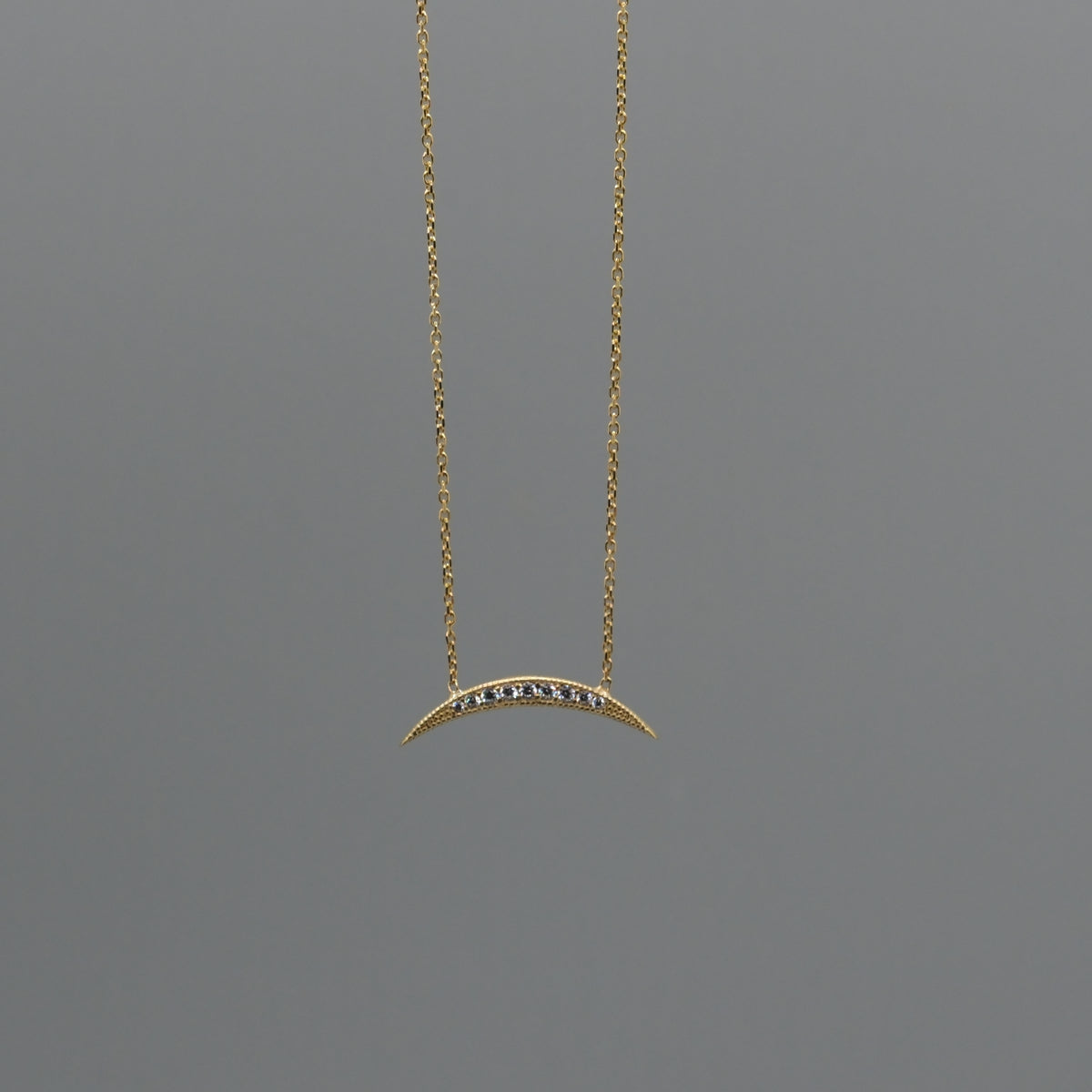 crescent bar necklace