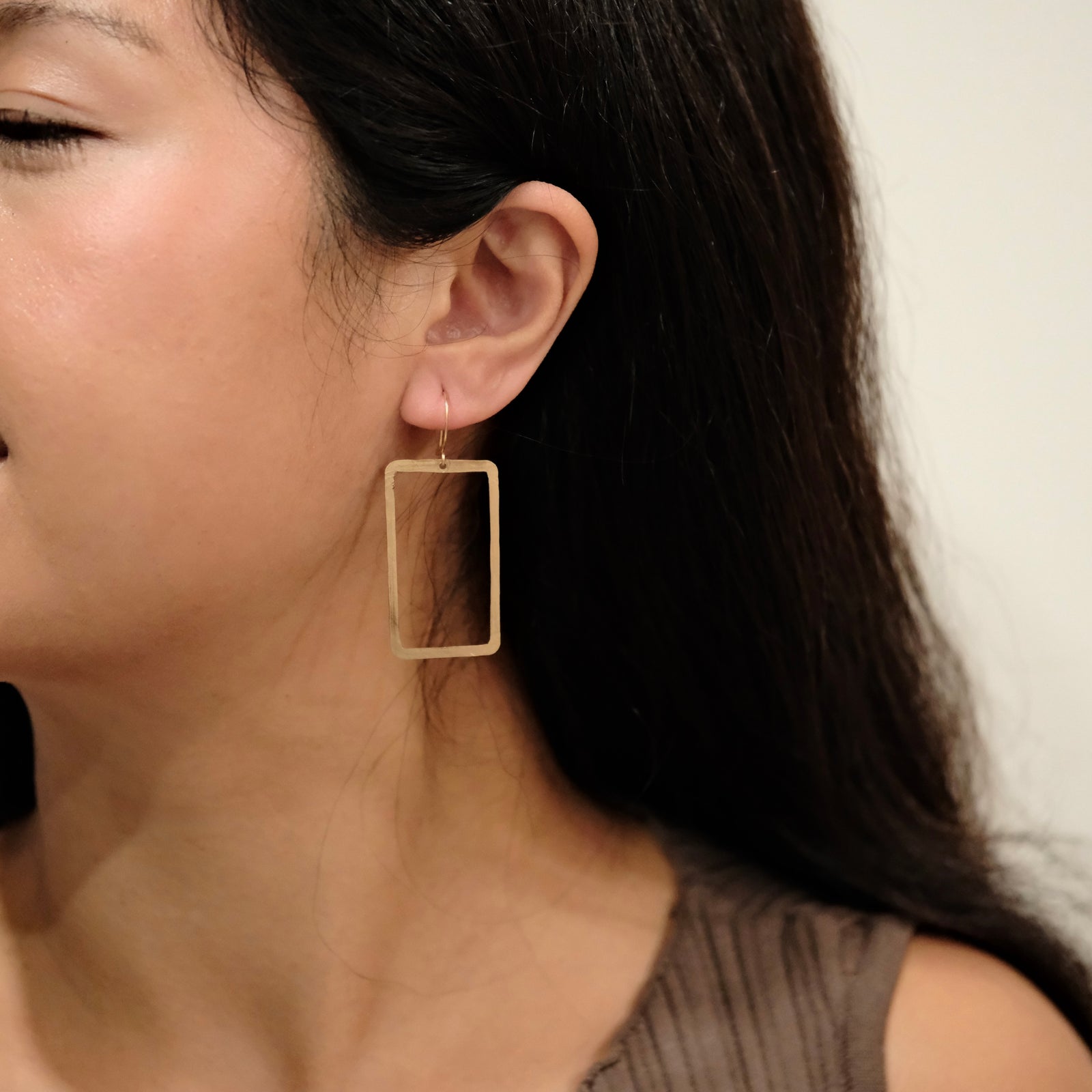 rectangle earrings