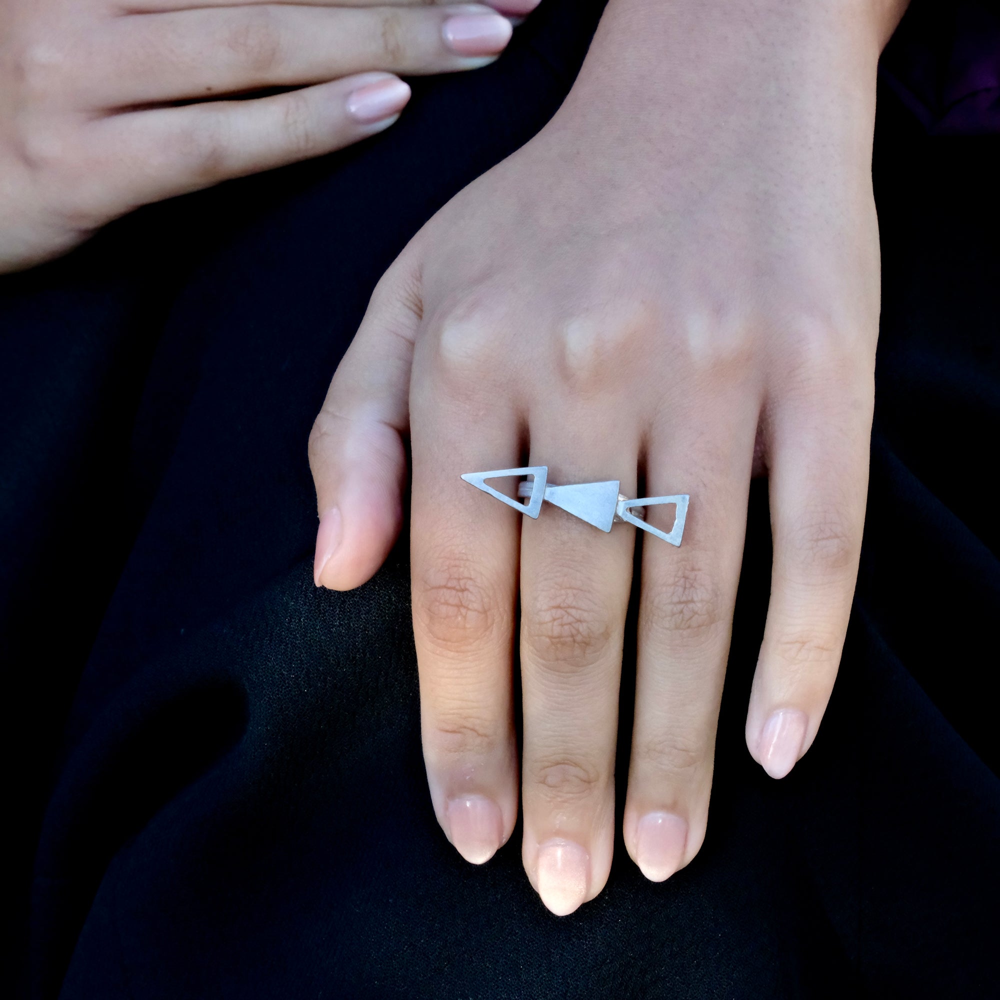 geometric triangle ring