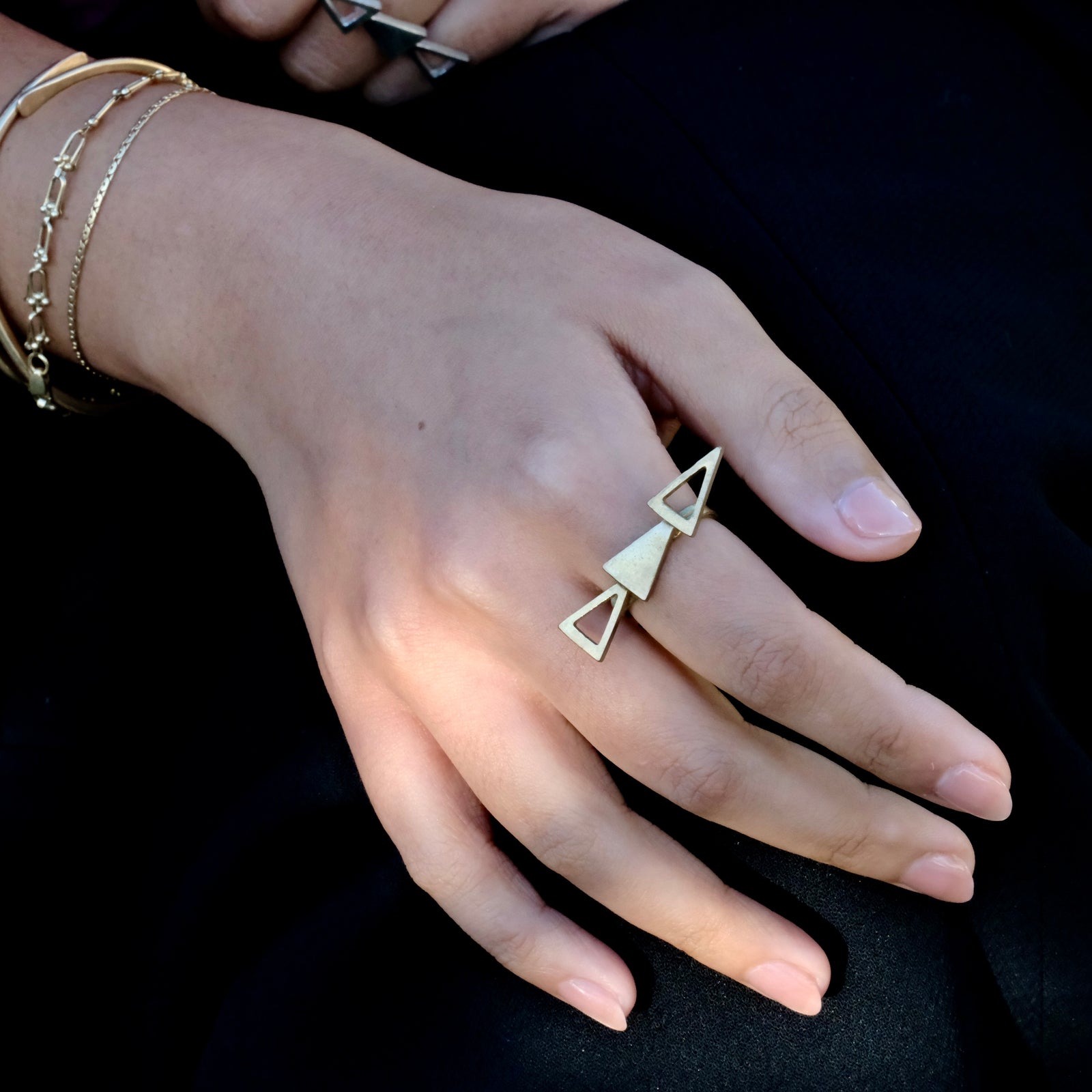 geometric triangle ring