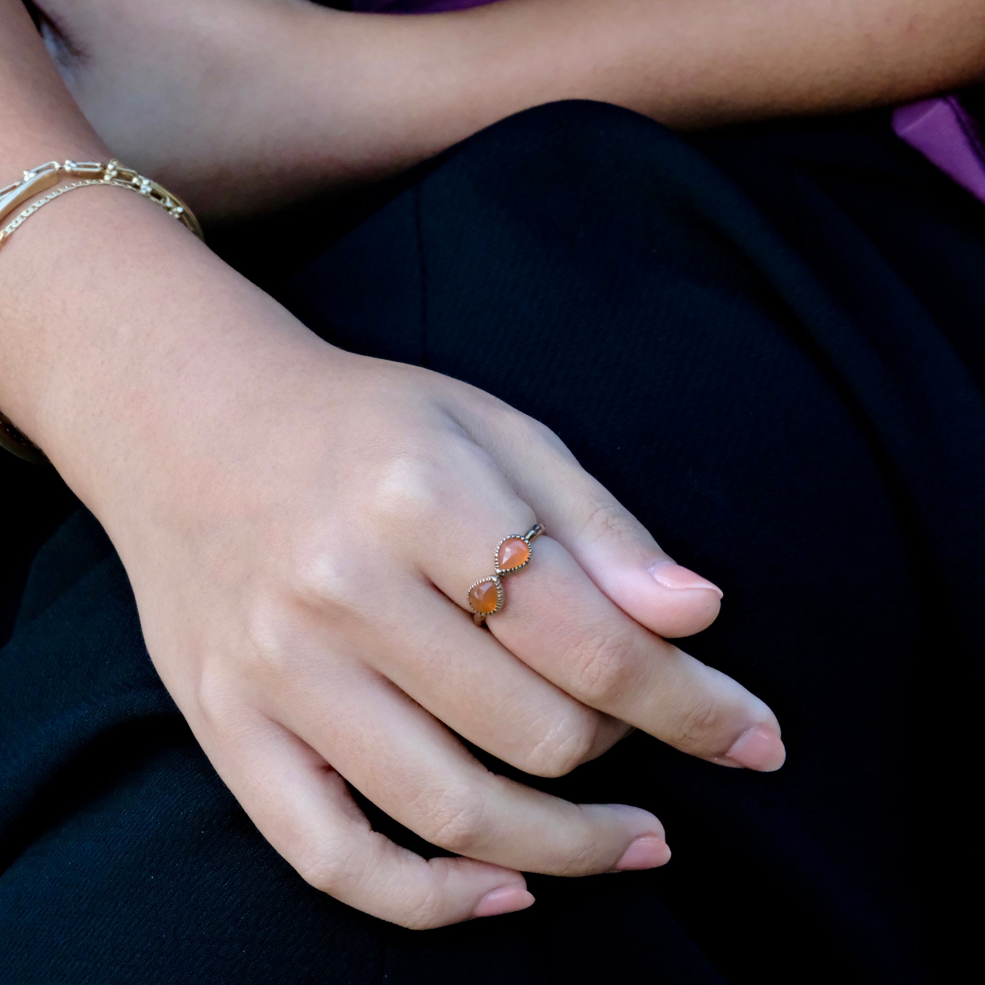 gemstone infinity Ring