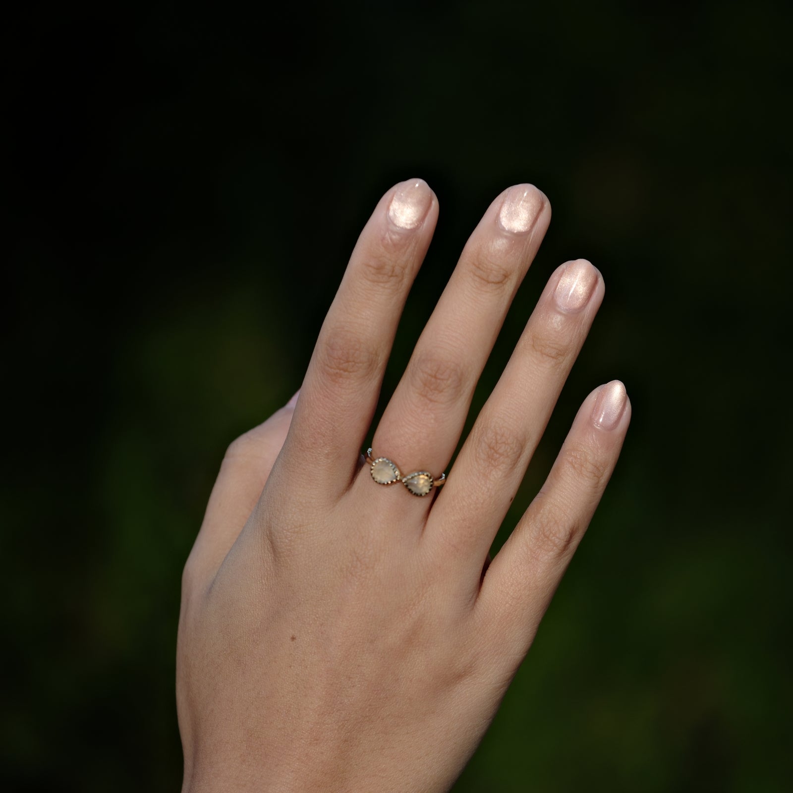 gemstone infinity Ring