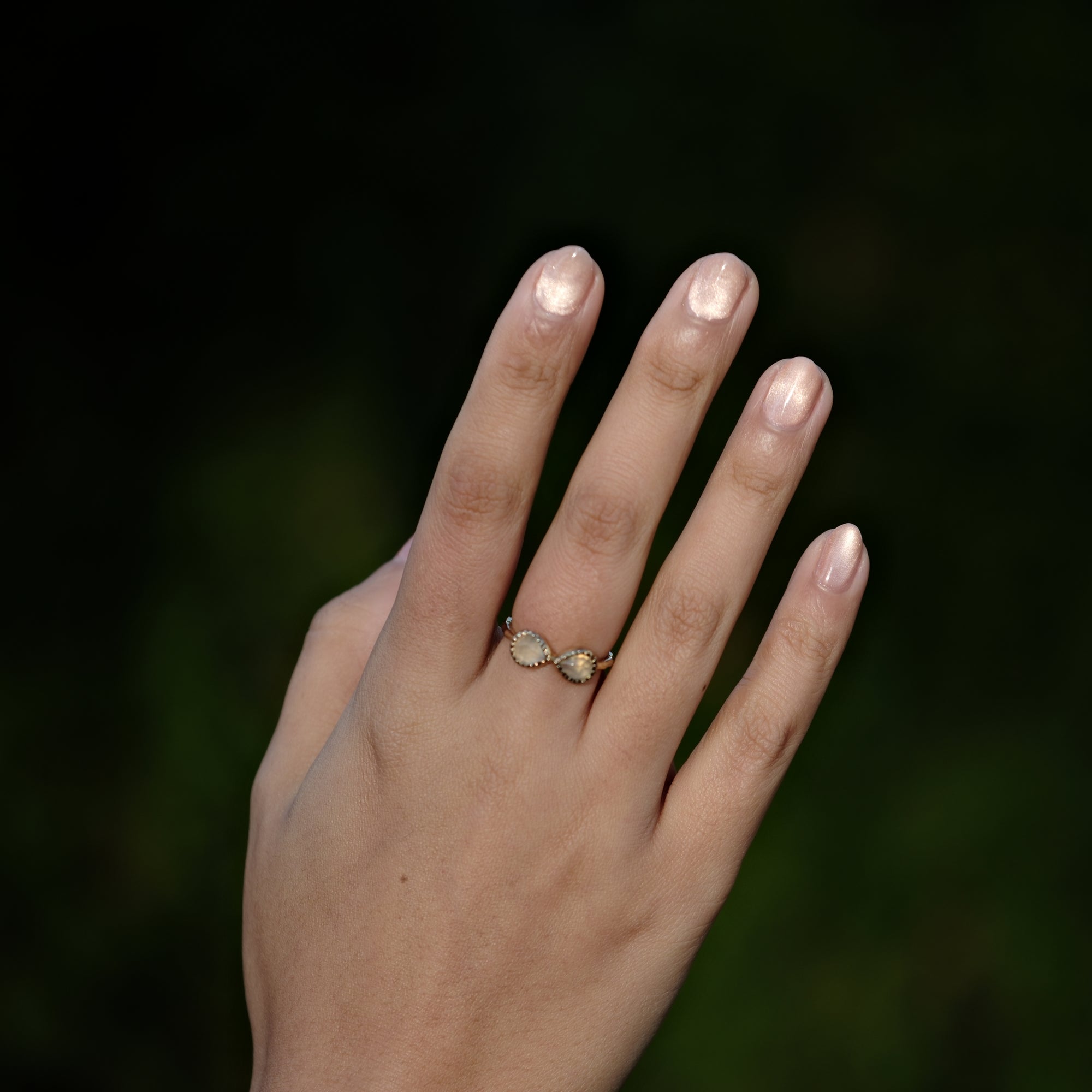 gemstone infinity Ring