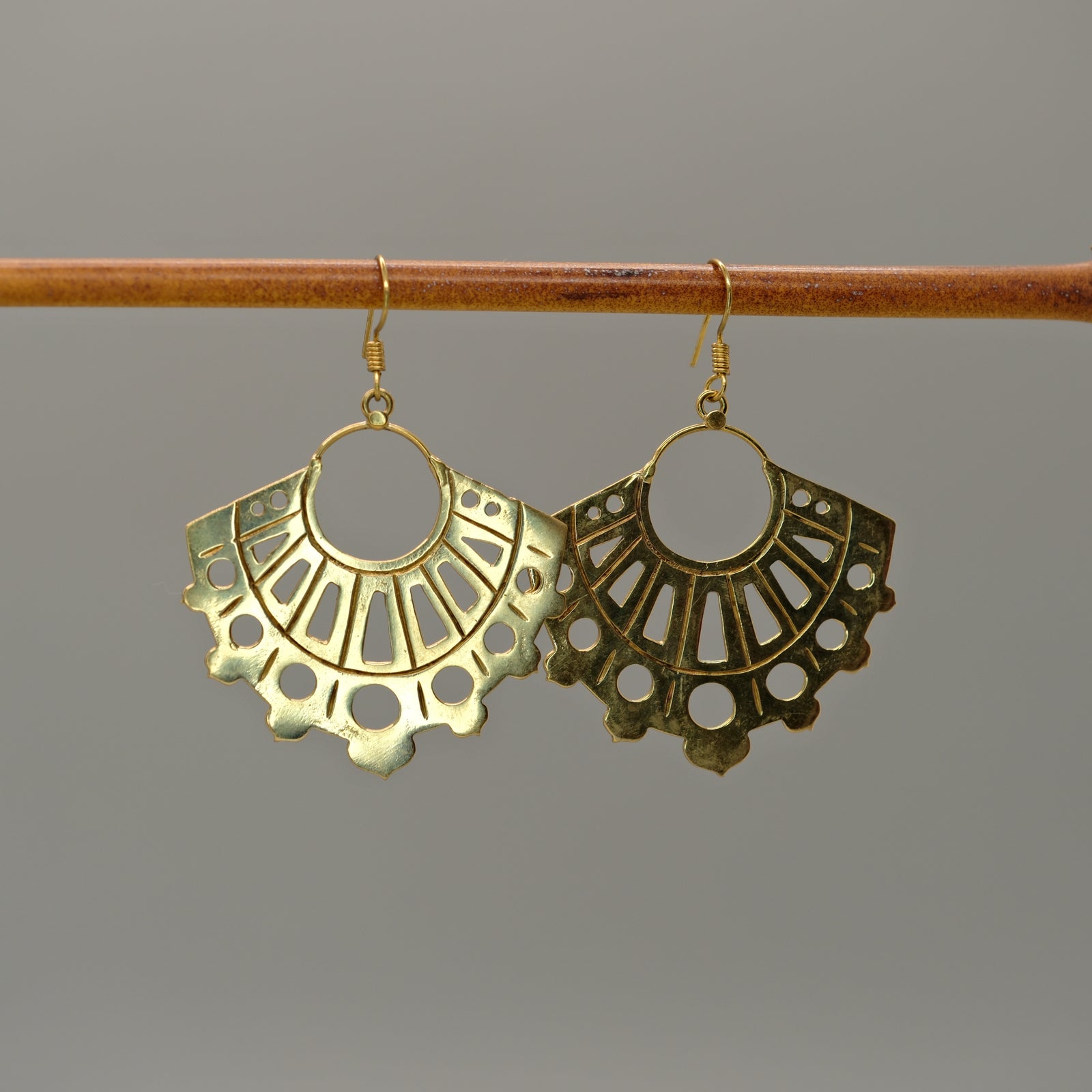 fan earrings