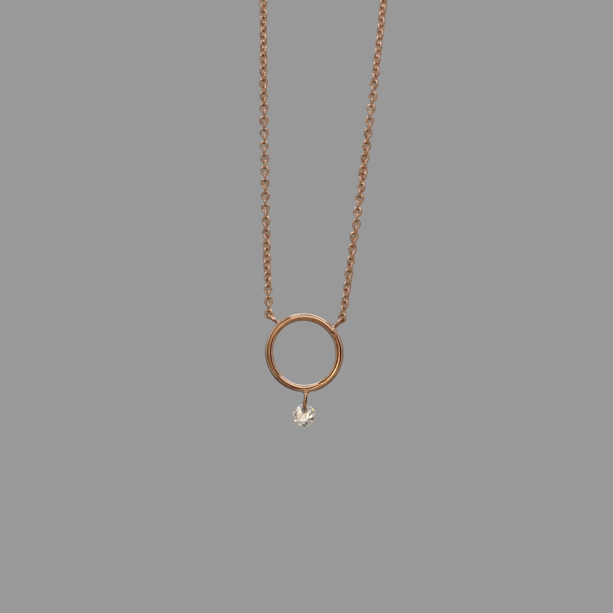 circle drop necklace