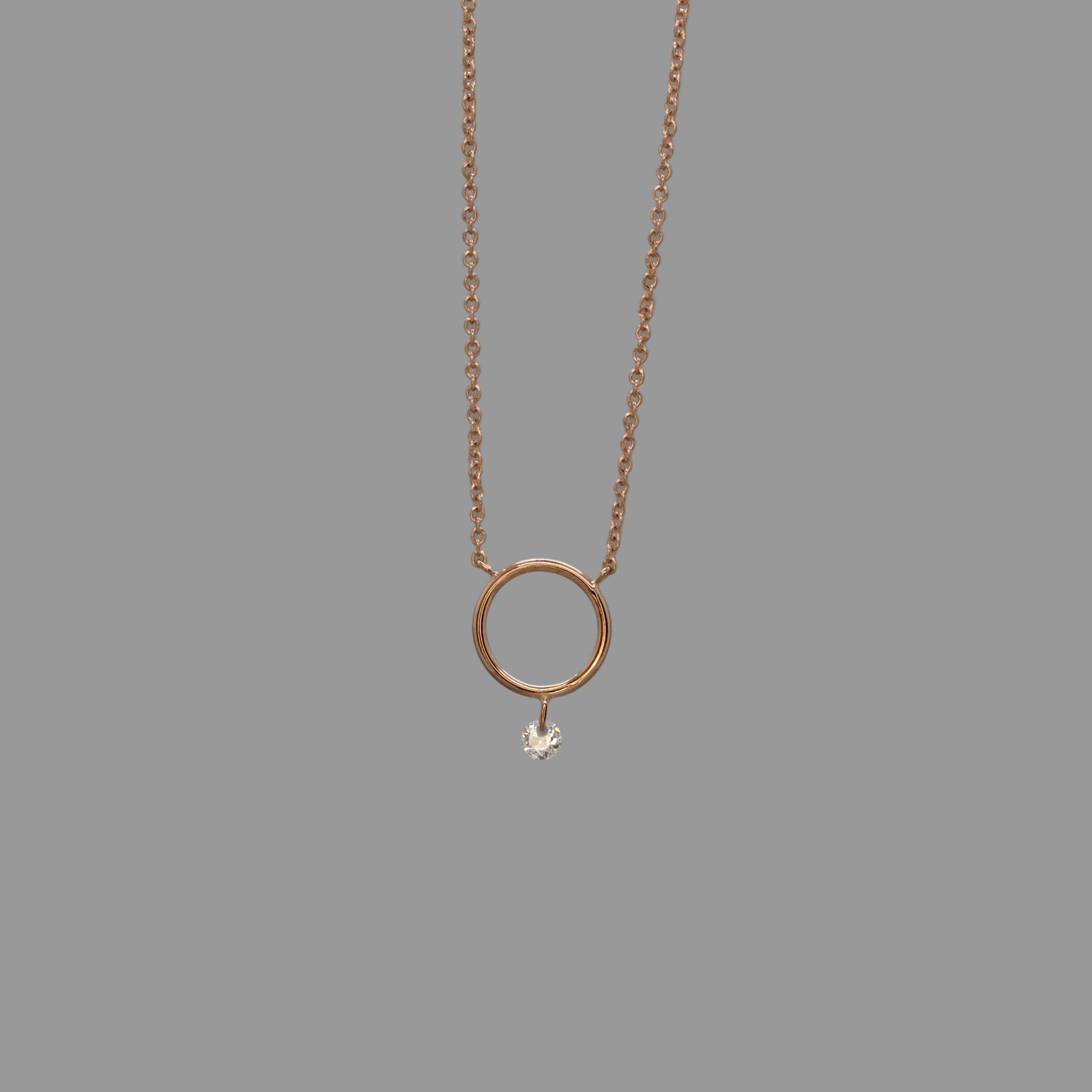 circle drop necklace