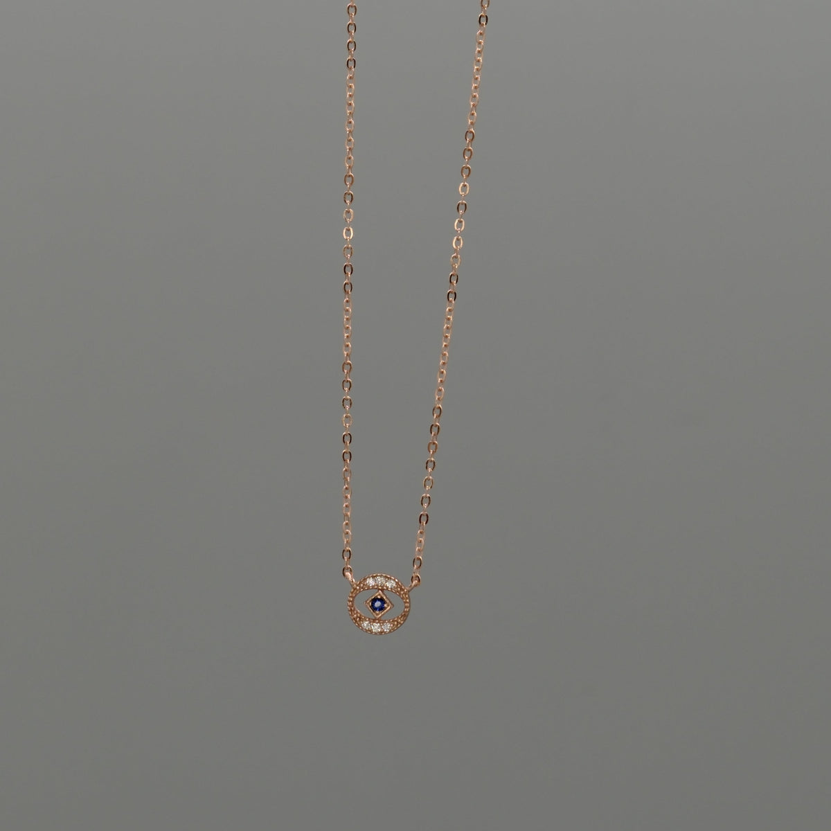 cut out Evil eye necklace