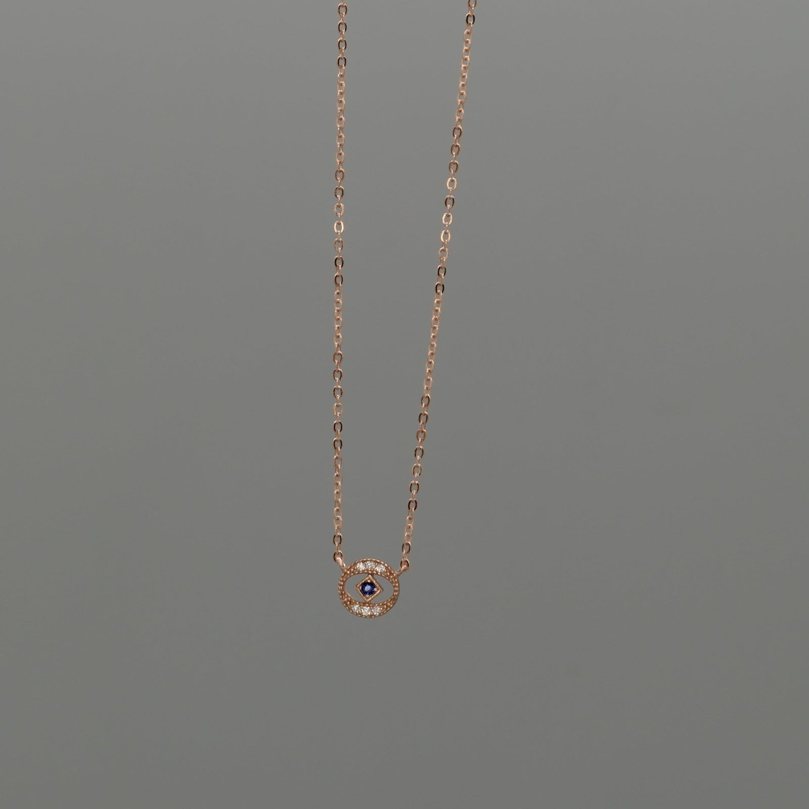 cut out Evil eye necklace