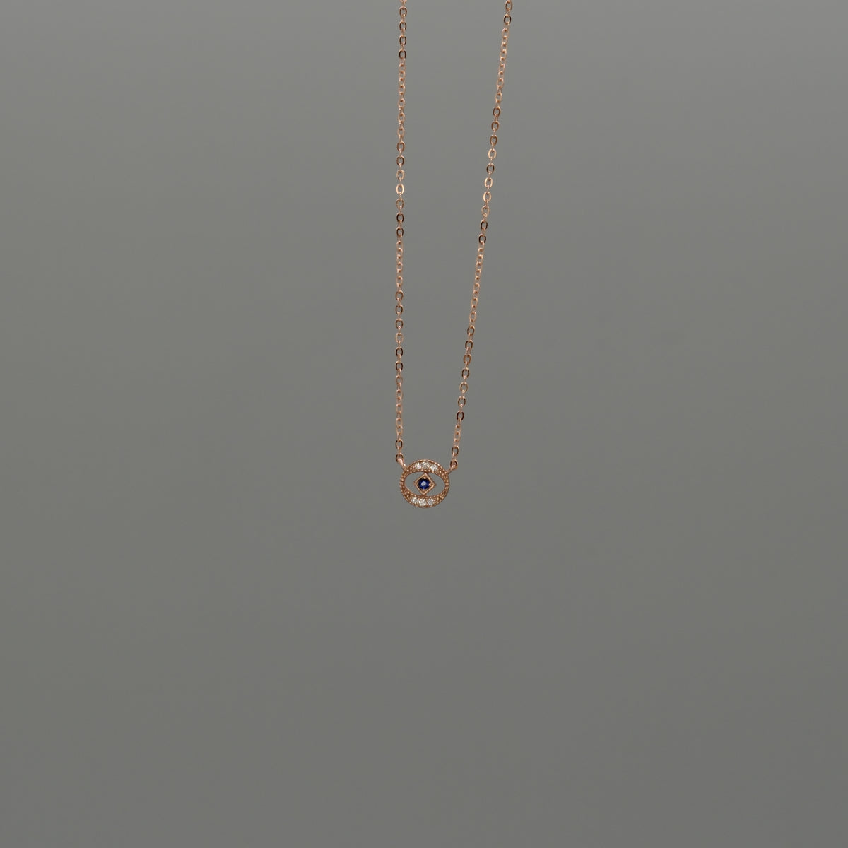 cut out Evil eye necklace