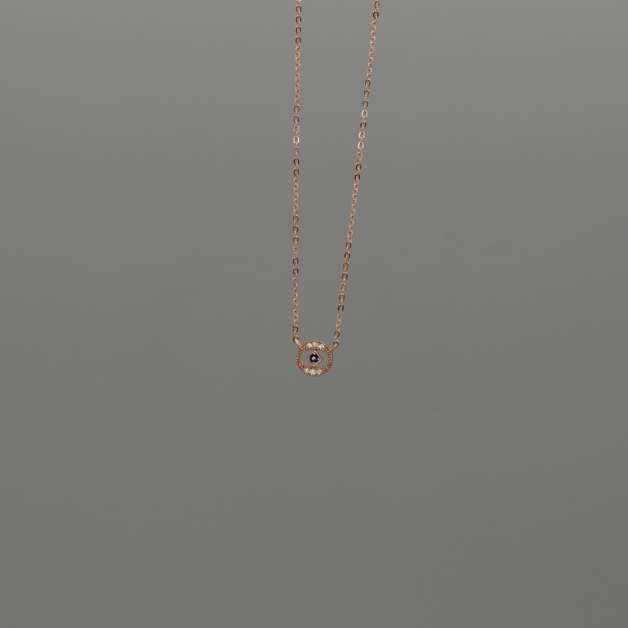 cut out Evil eye necklace