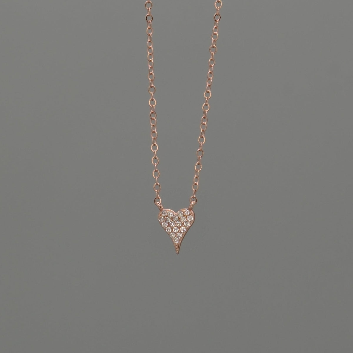 pointy heart necklace