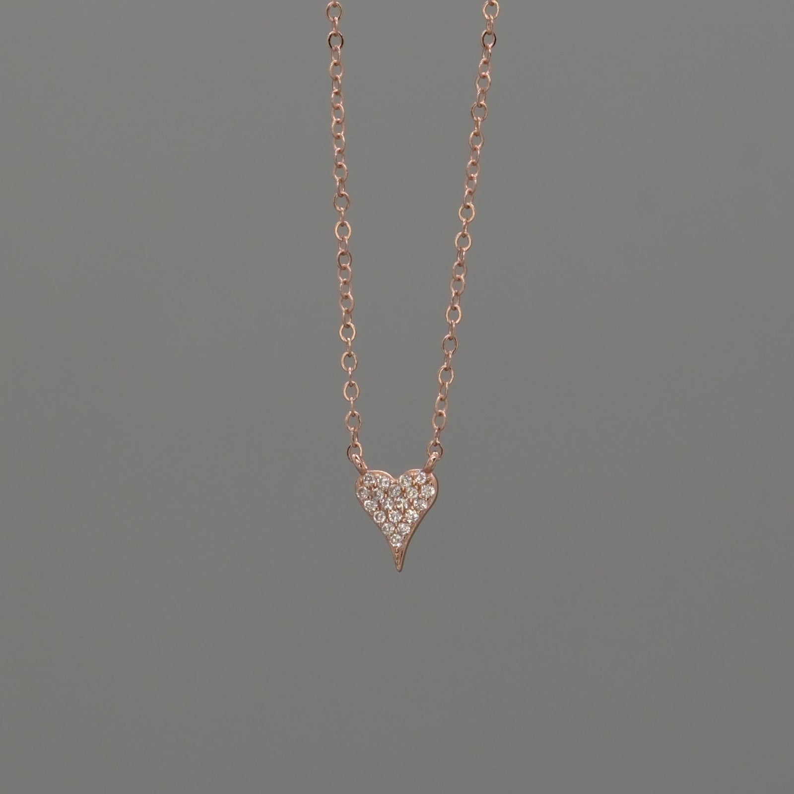 pointy heart necklace