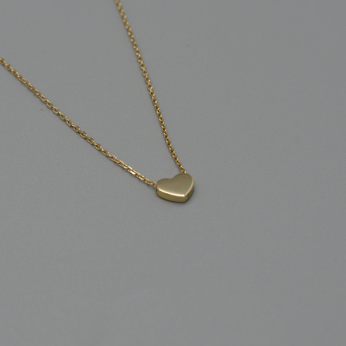 flat heart necklace