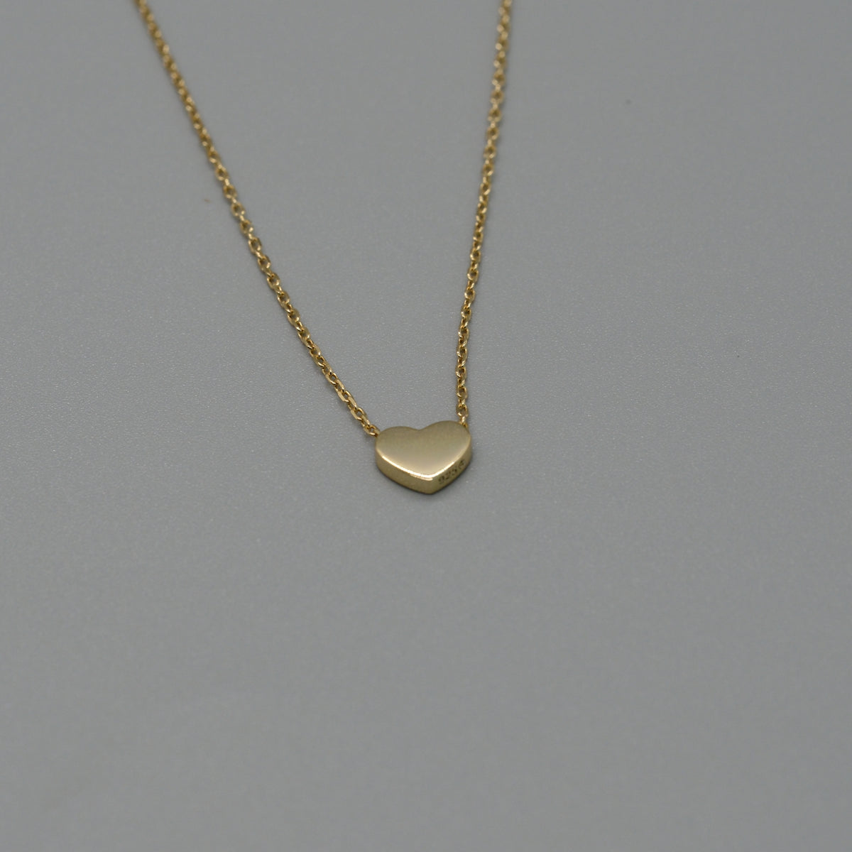 flat heart necklace