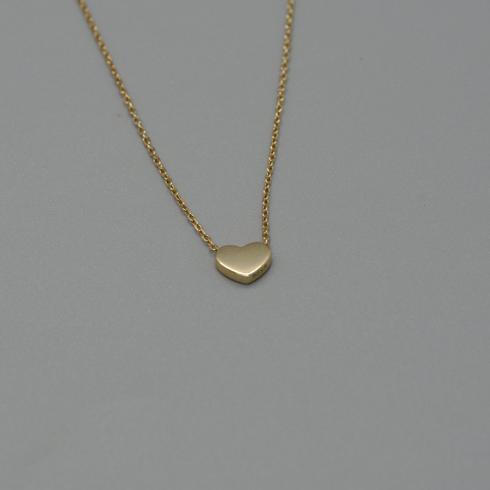 flat heart necklace