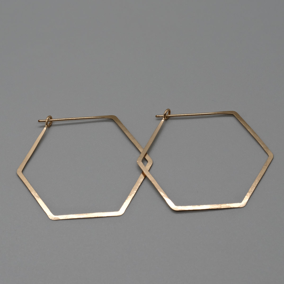 Geo Hex Hoops