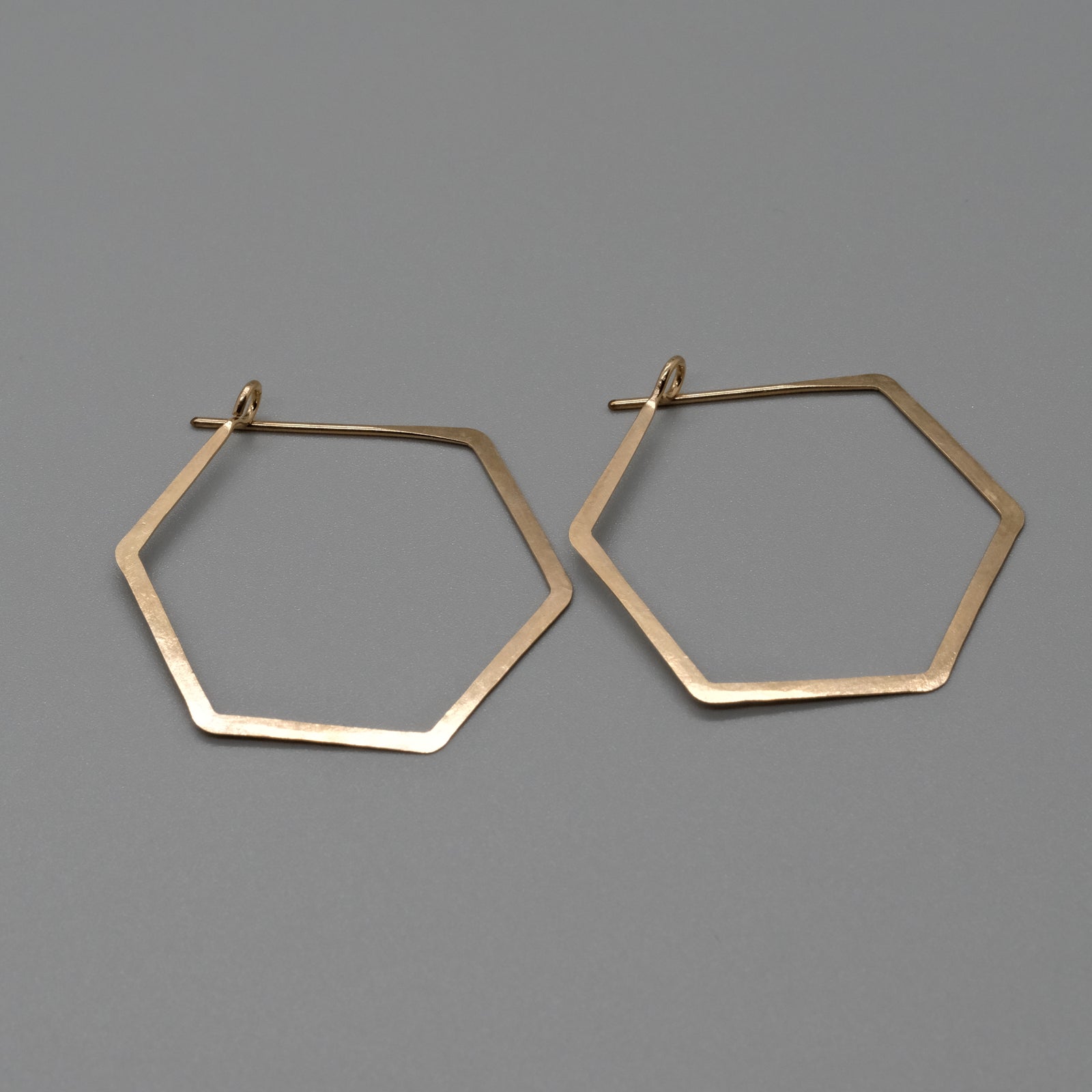 Geo Hex Hoops