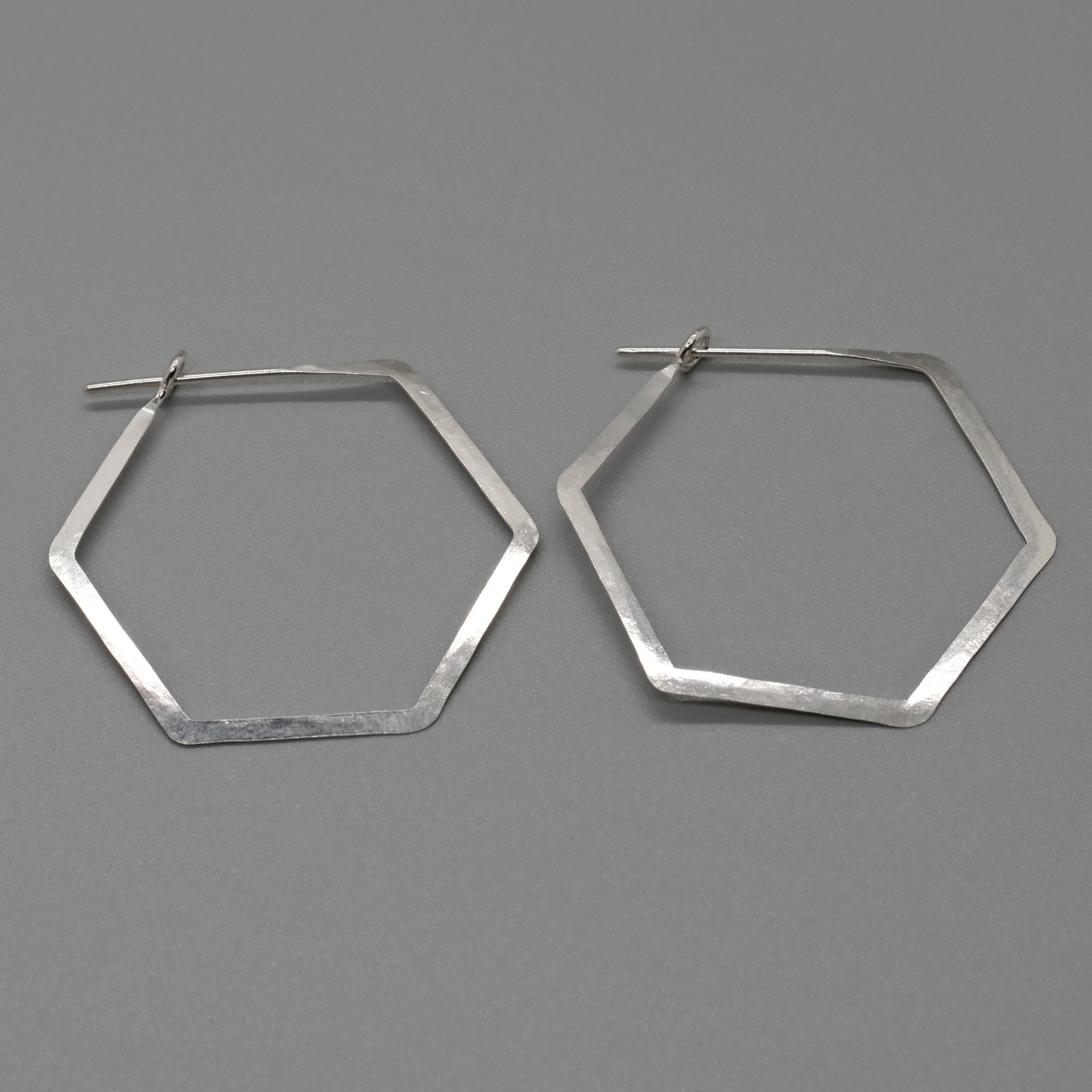 Geo Hex Hoops