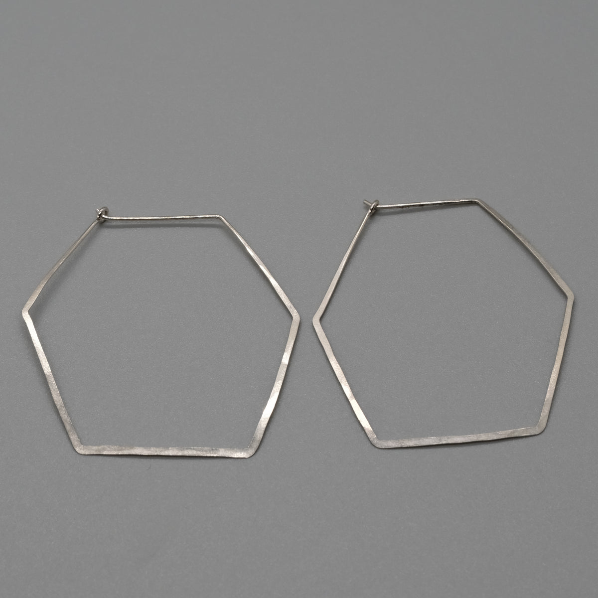 hexa hoop earrings