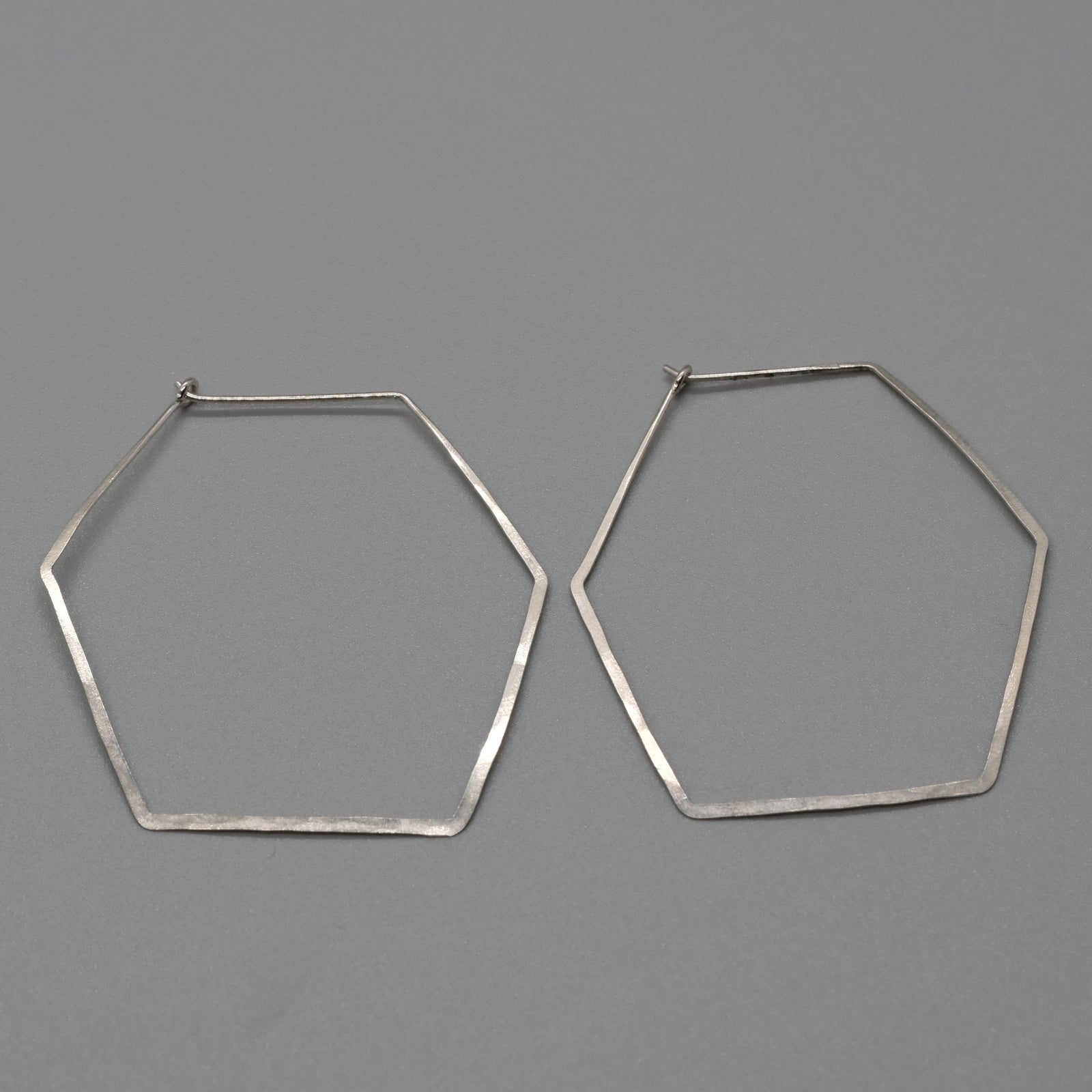 hexa hoop earrings