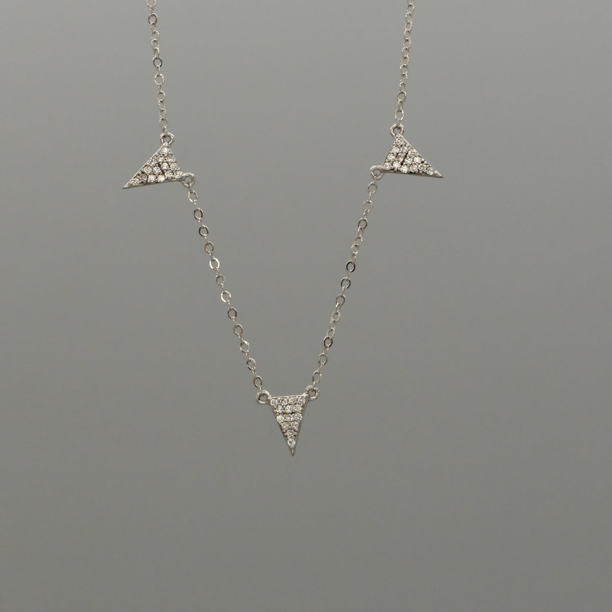 triple triangle necklace