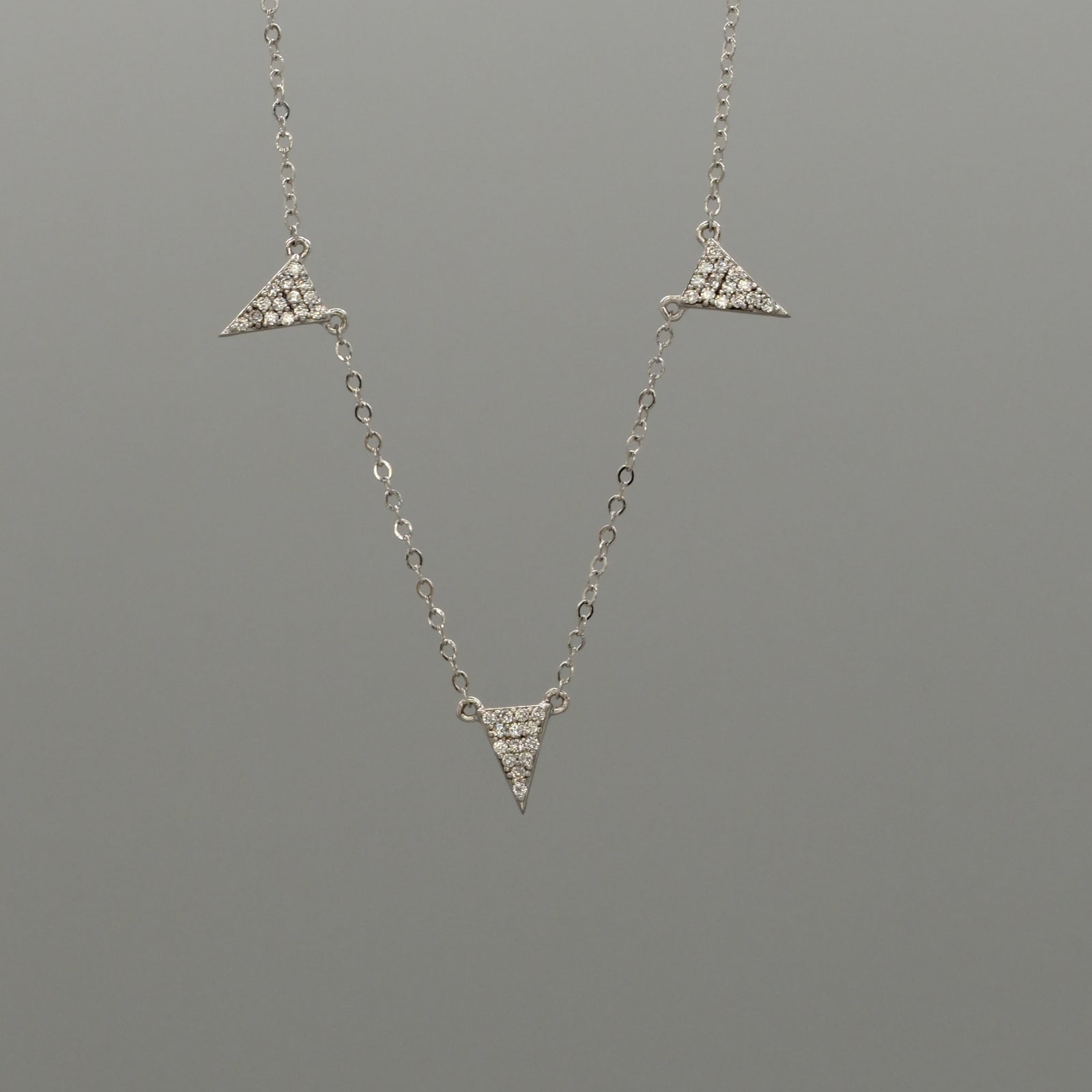 triple triangle necklace