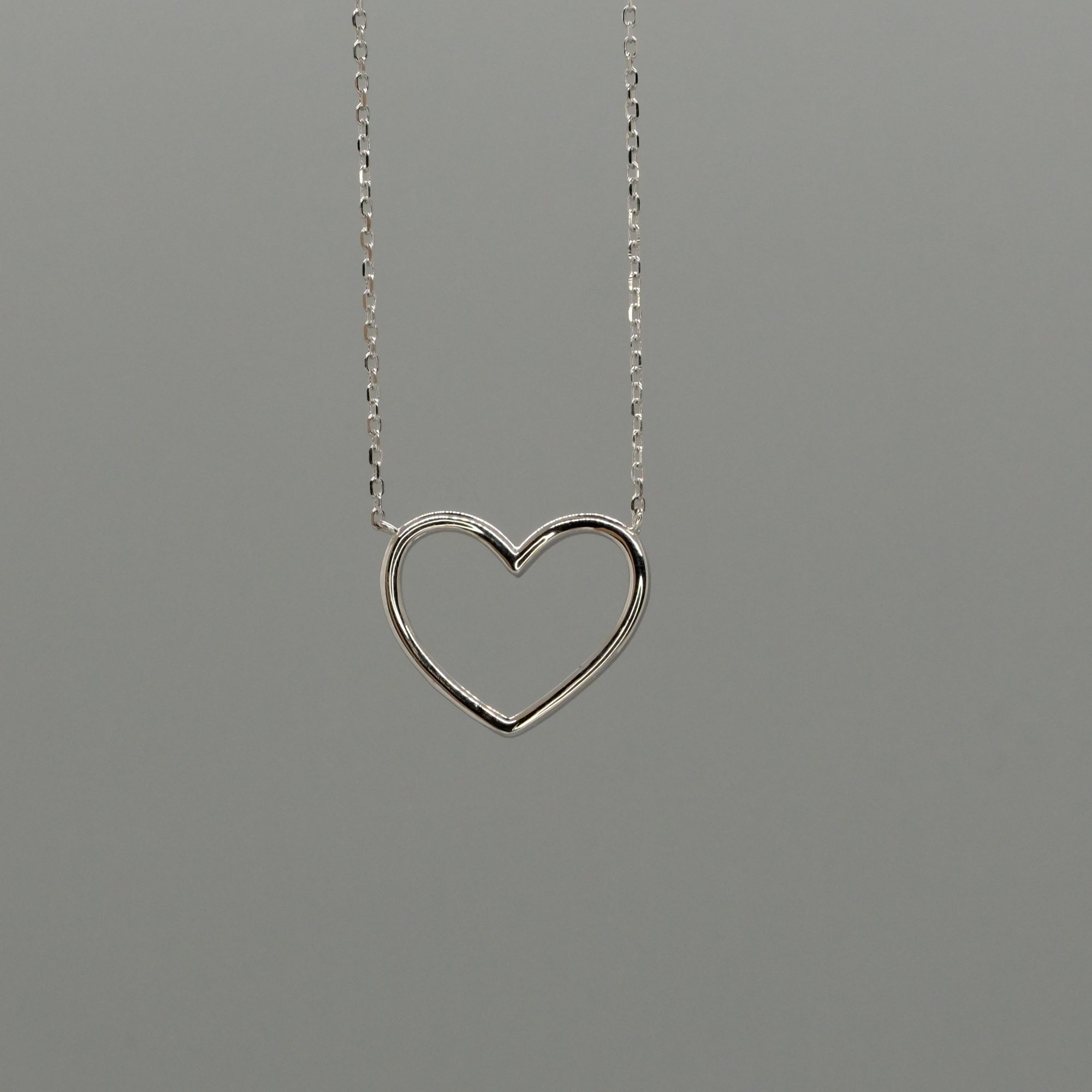 Open heart necklace