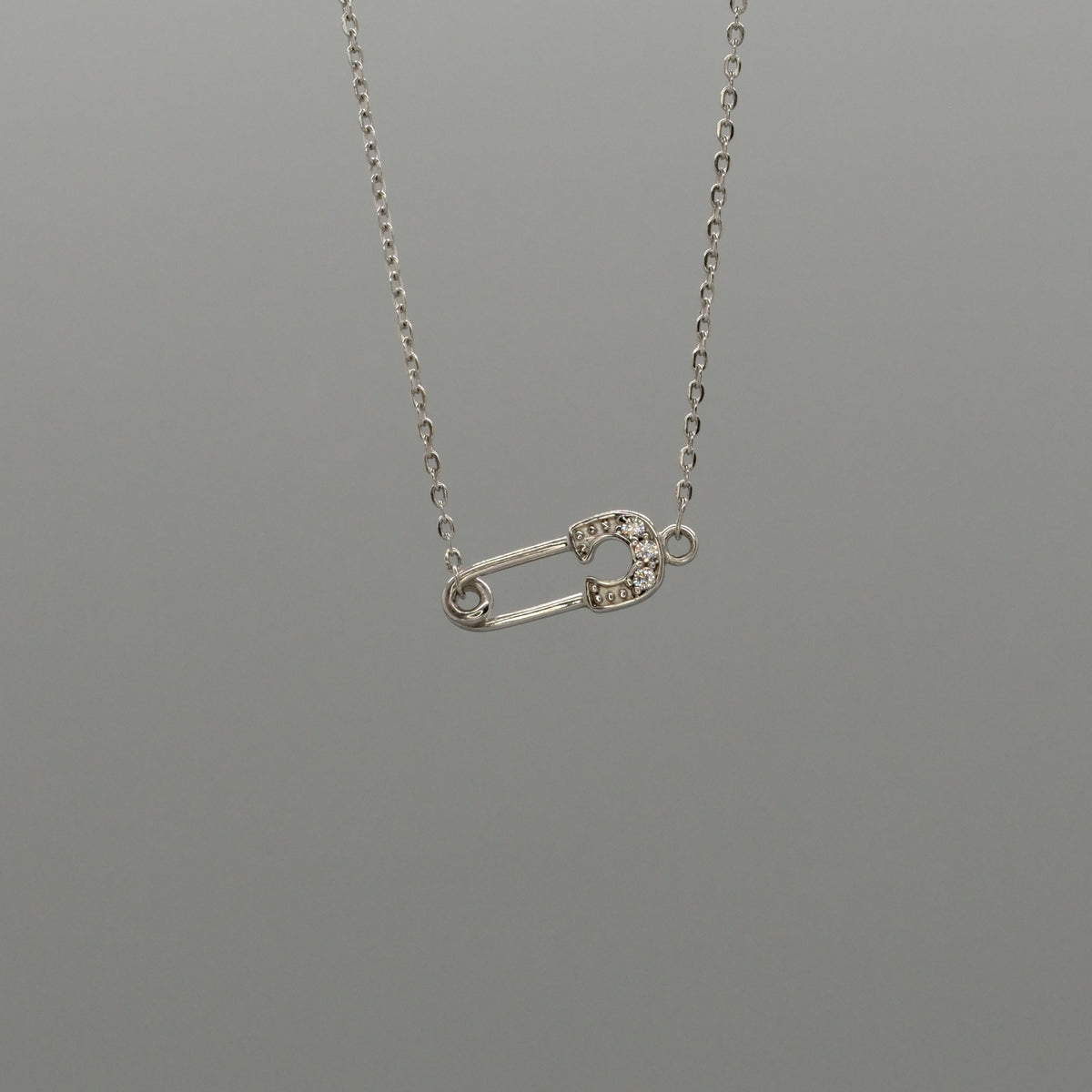 sparkle pin necklace