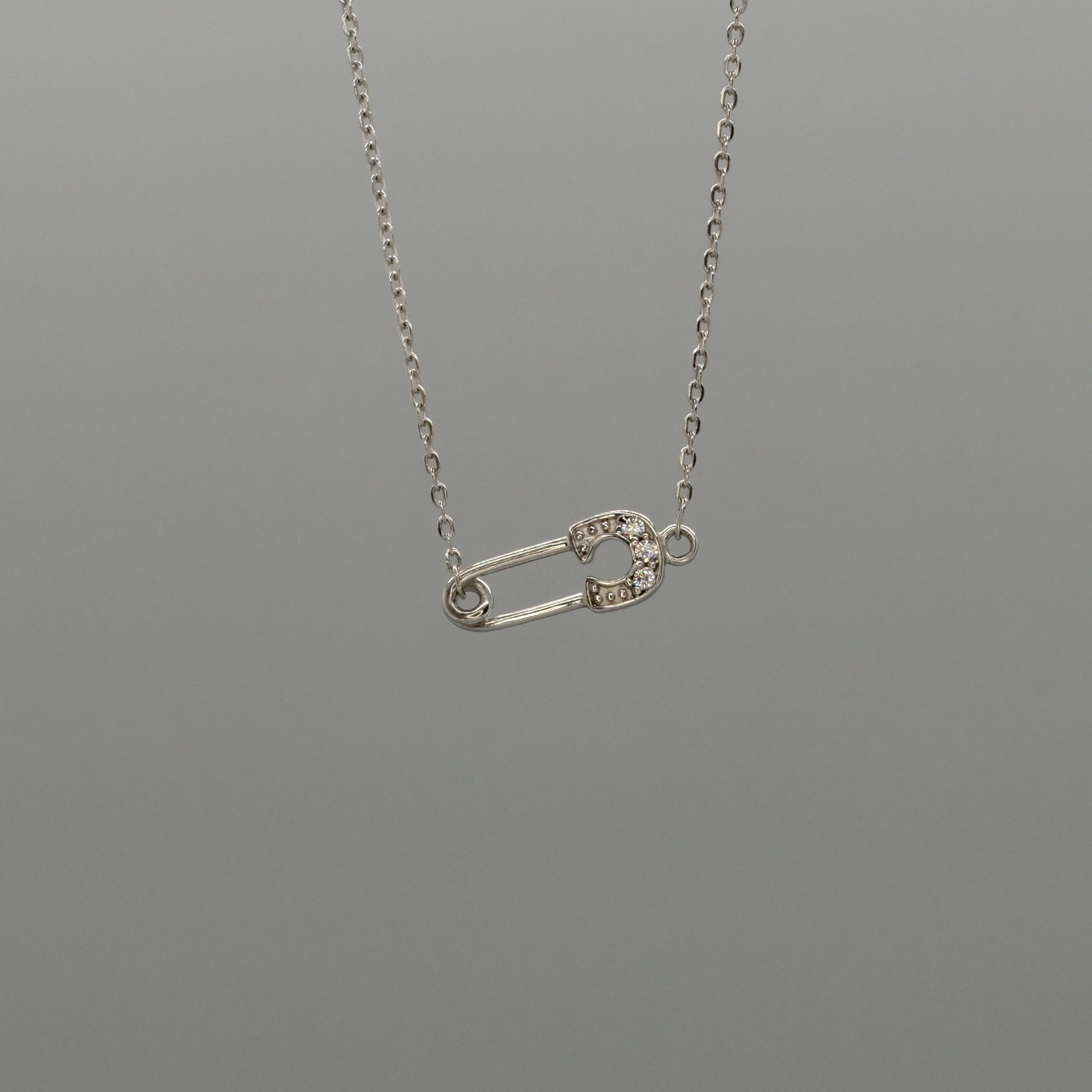 sparkle pin necklace