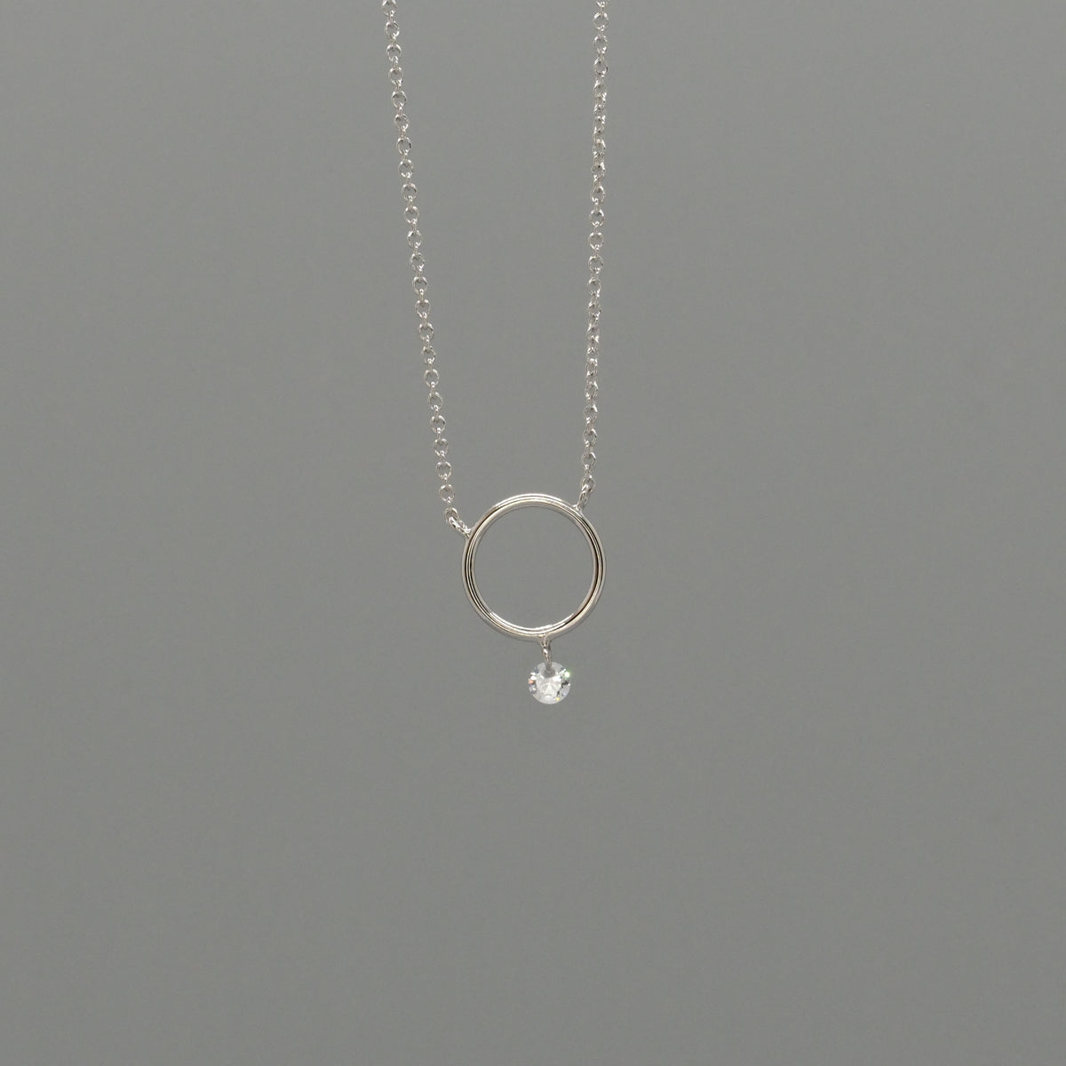 circle drop necklace