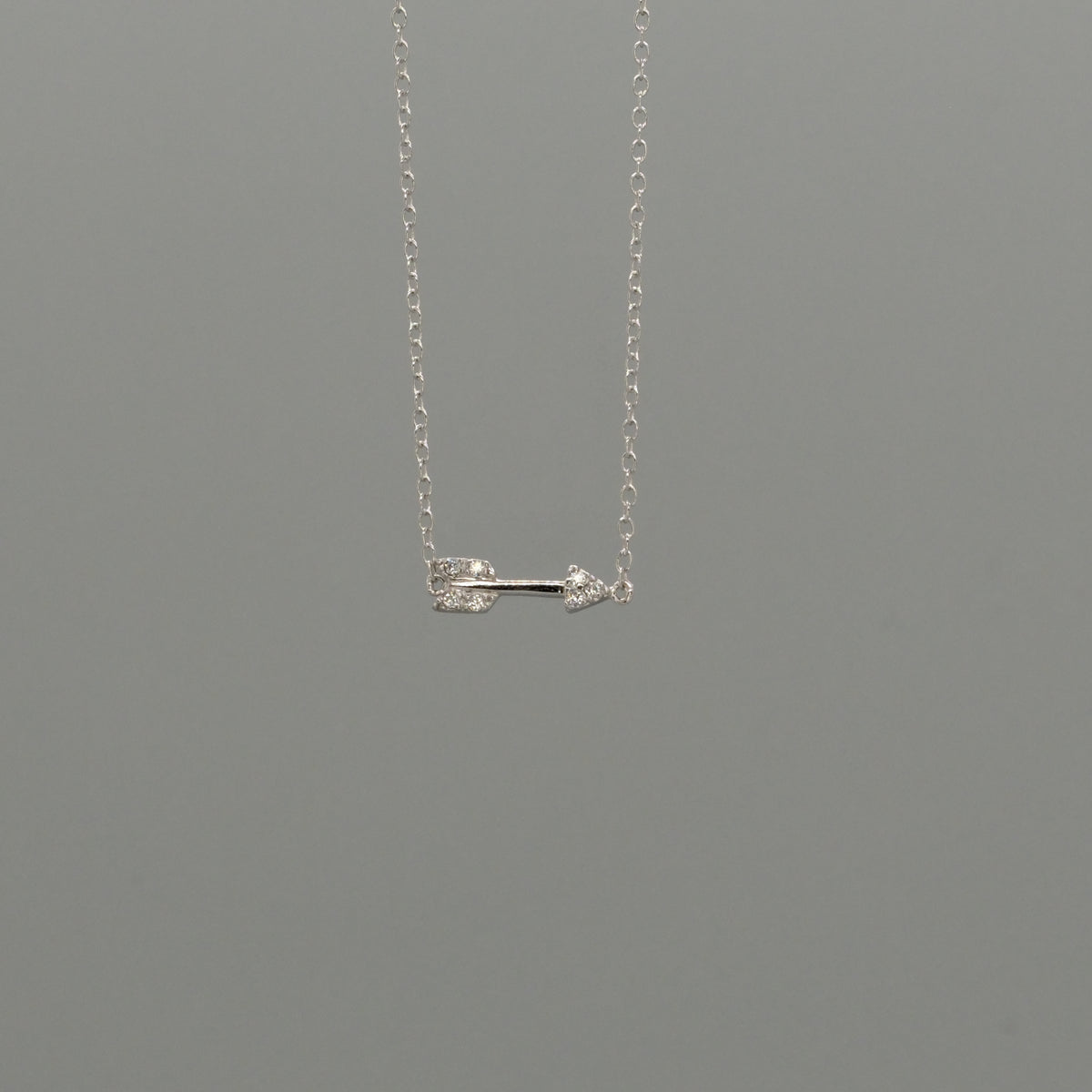 Mini CZ Arrow Necklace