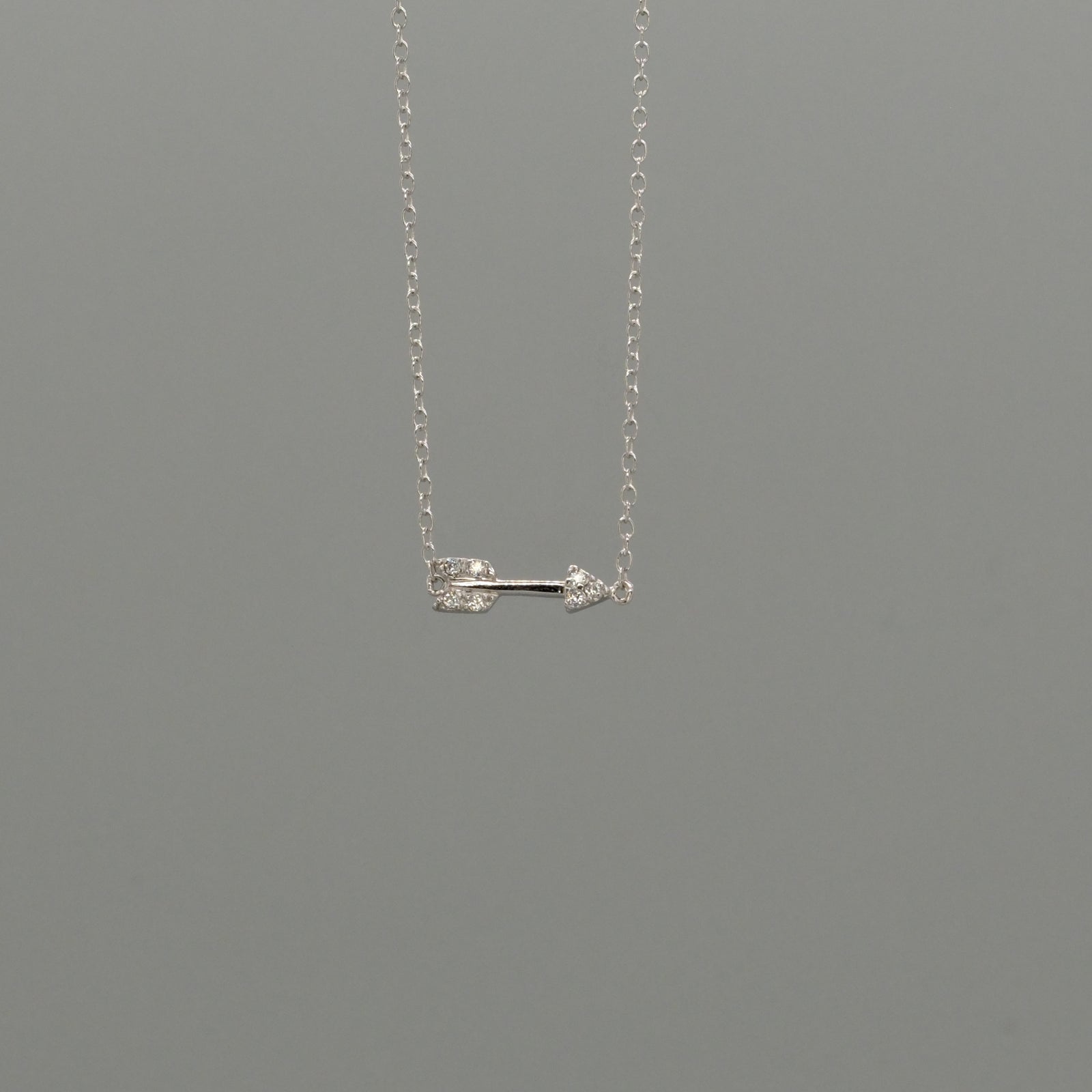 Mini CZ Arrow Necklace