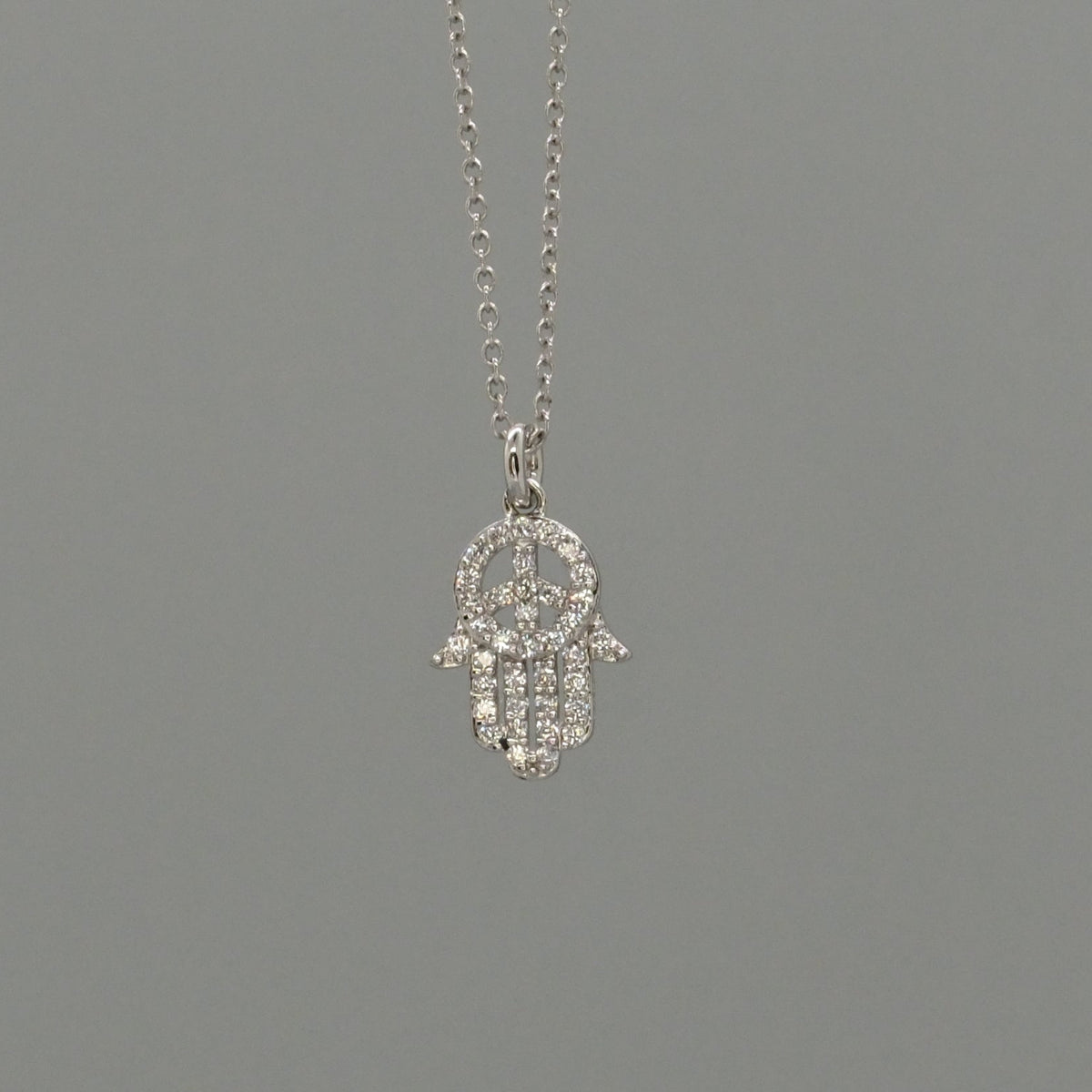 hamsa and peace necklace