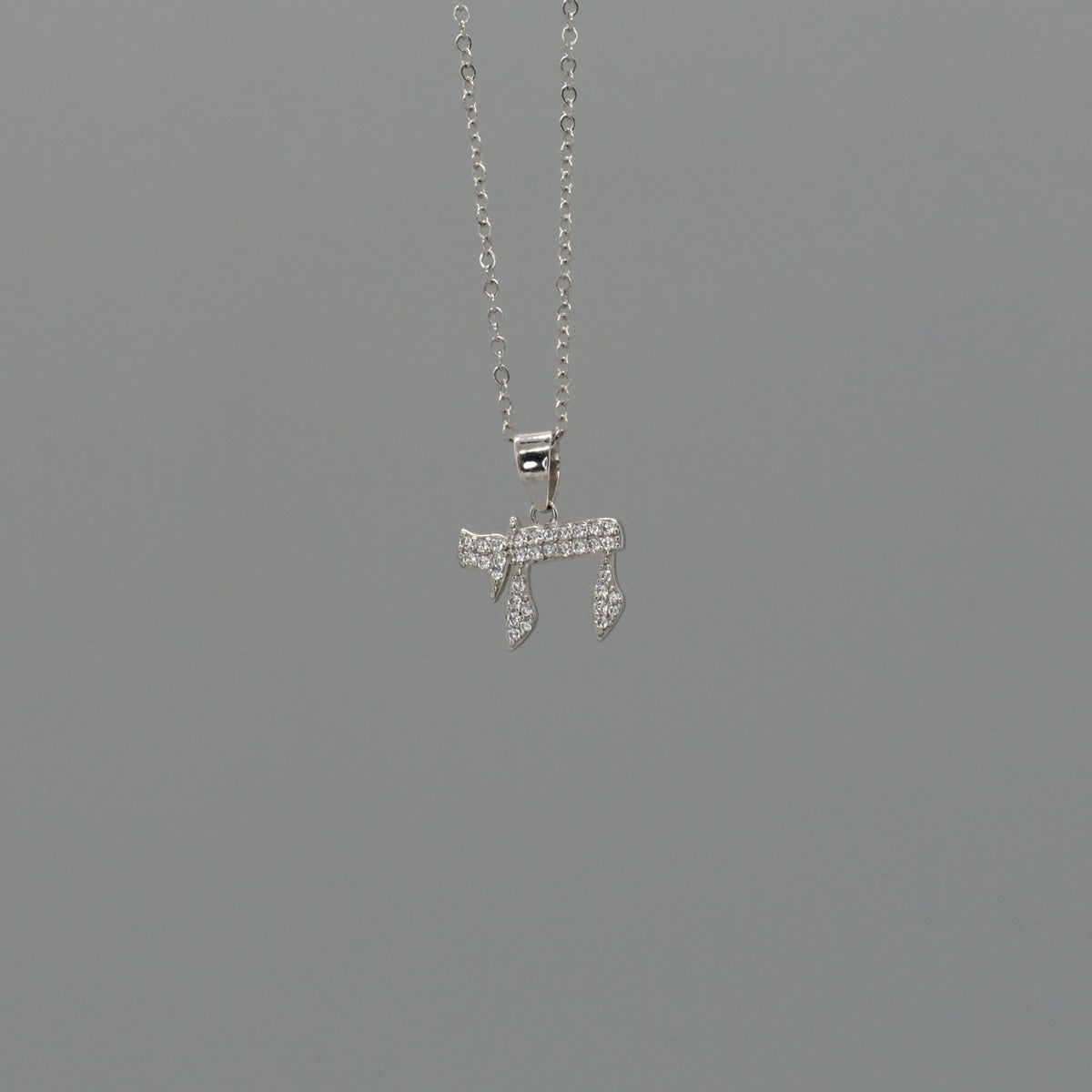 Pave&#39; chai necklace