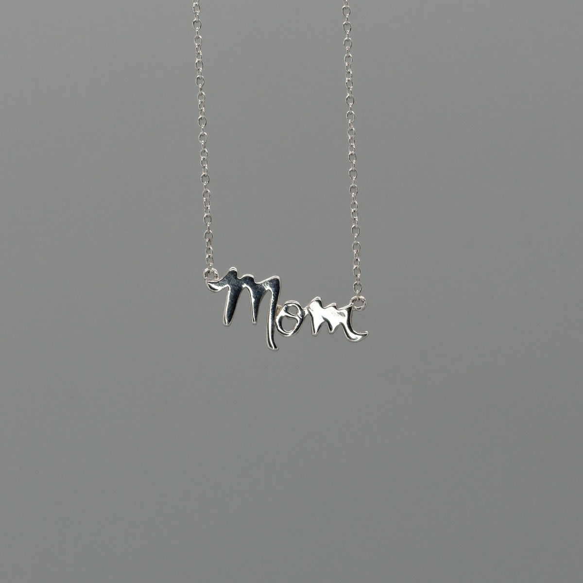 mom script necklace