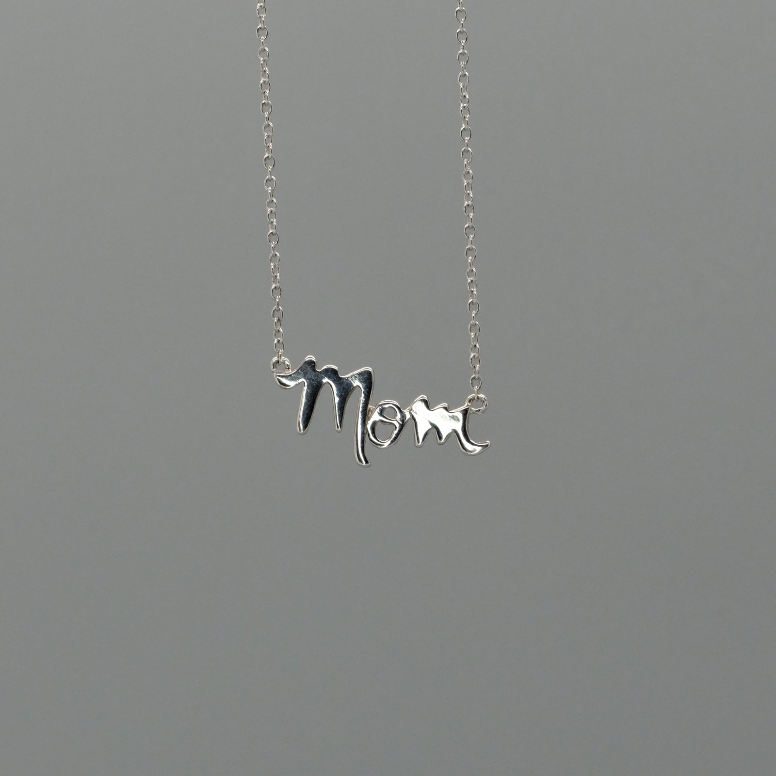 mom script necklace