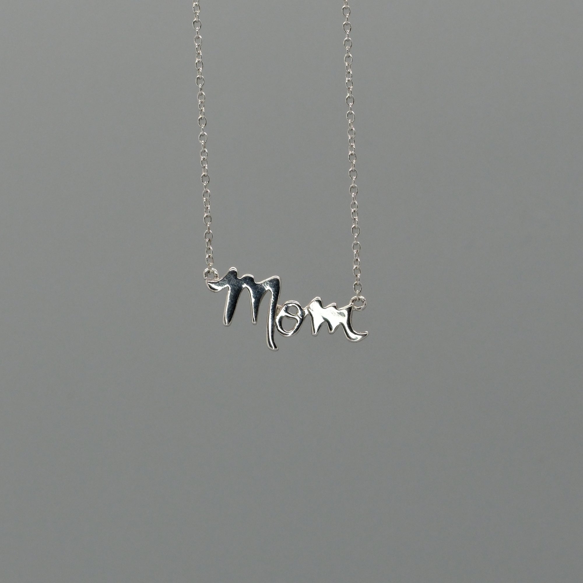 mom script necklace