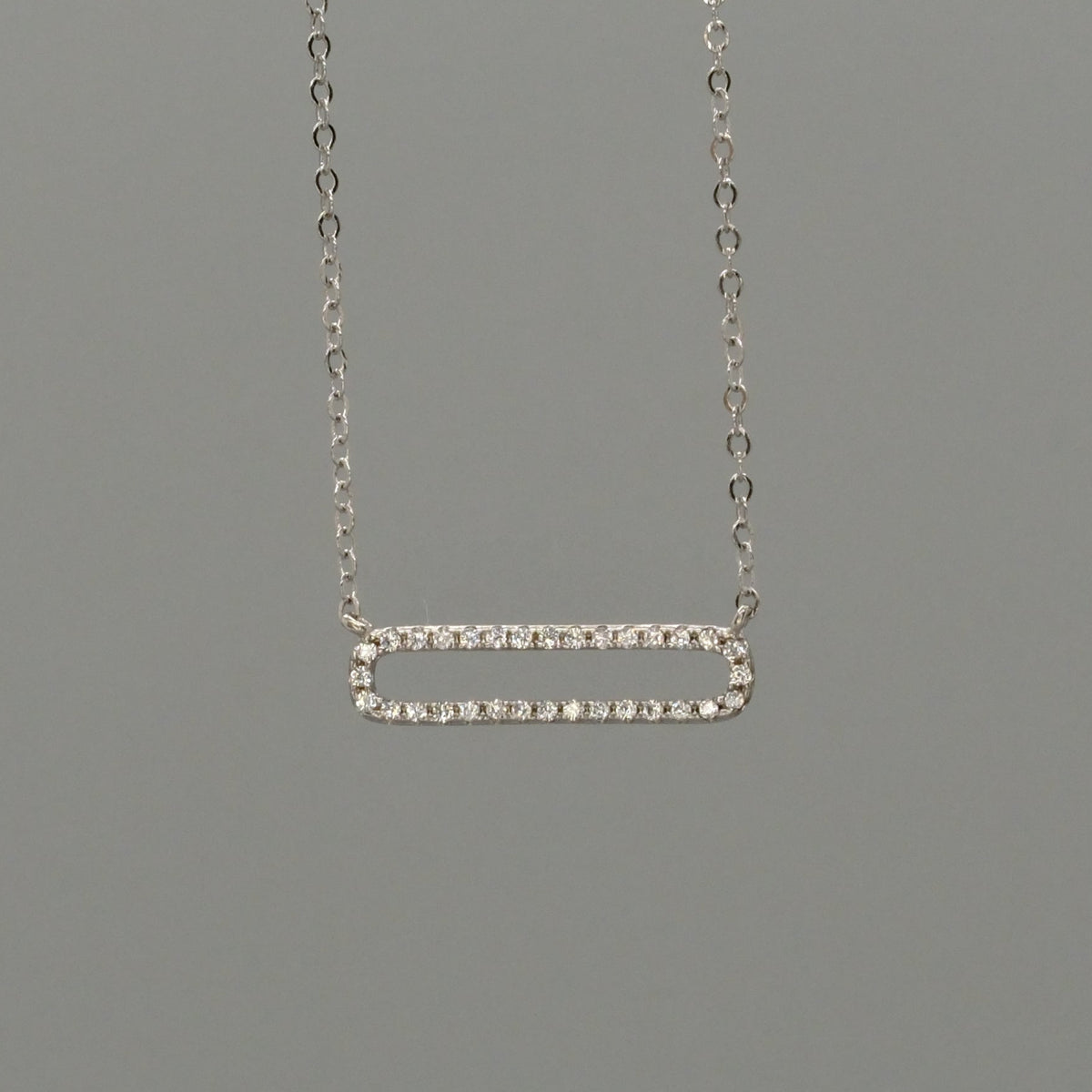 sparkle frame necklace