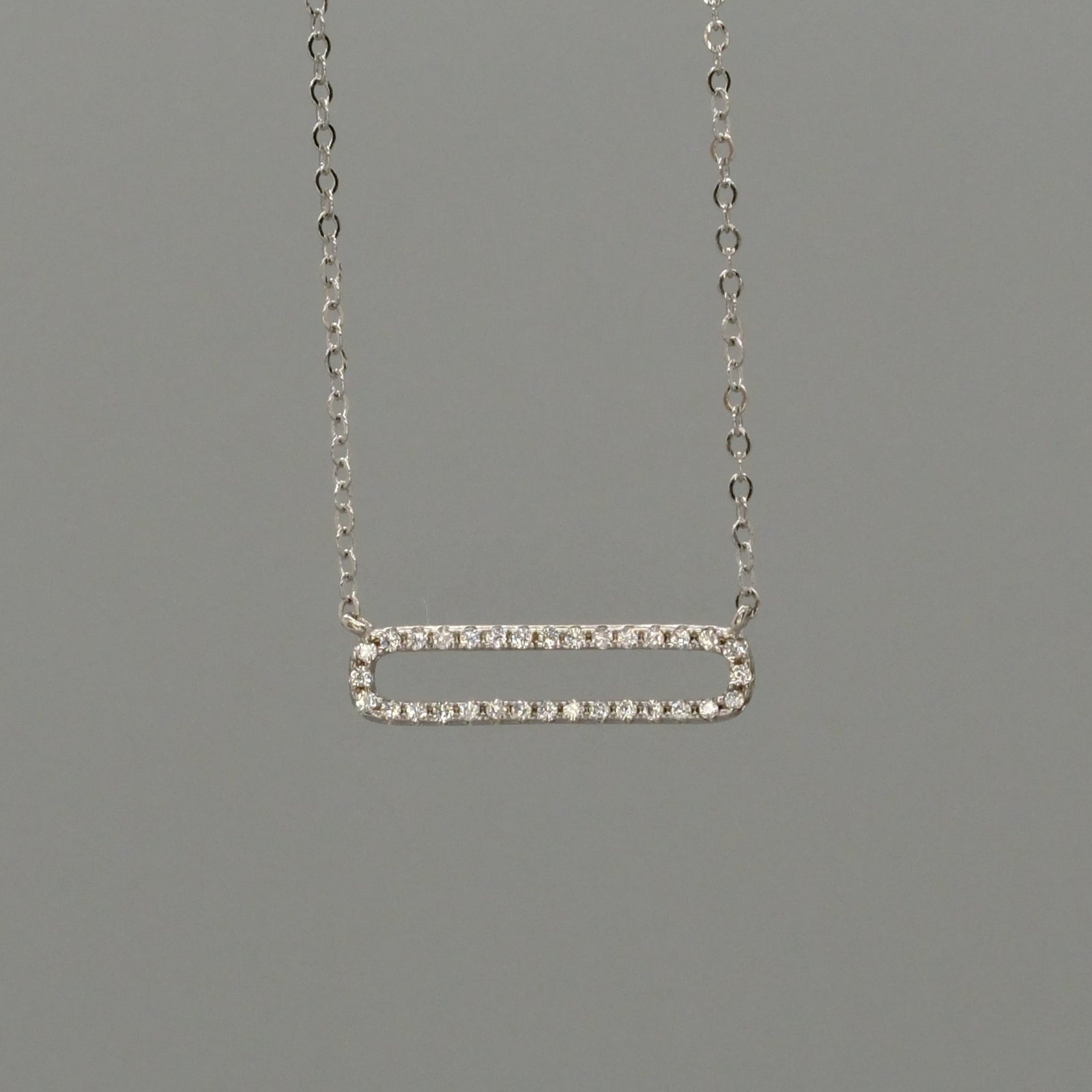 sparkle frame necklace