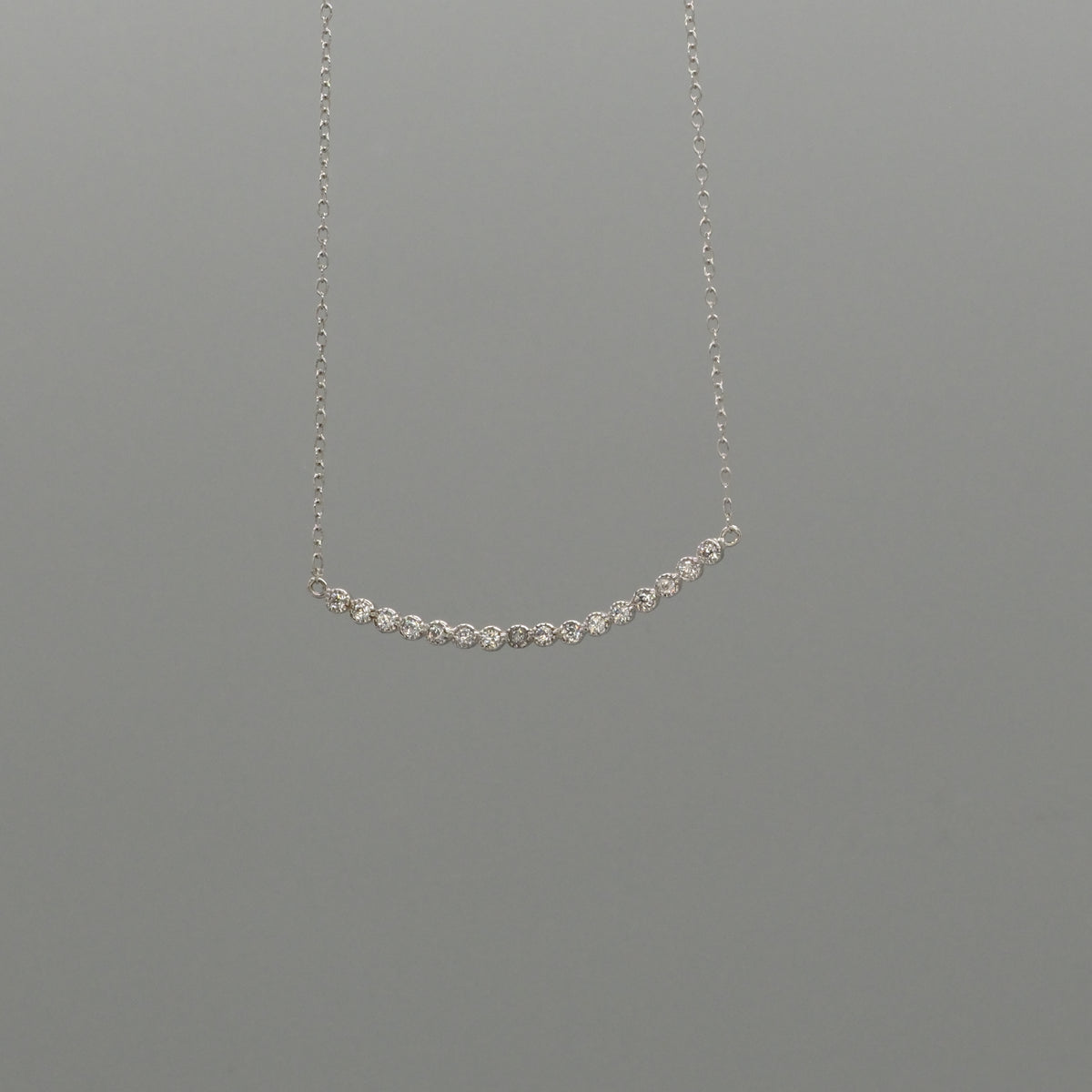 curved bezel necklace