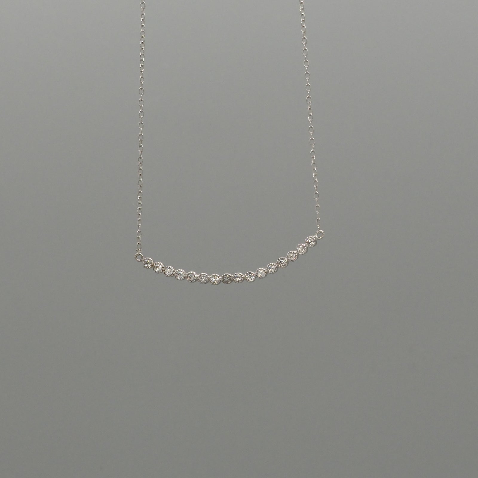 curved bezel necklace