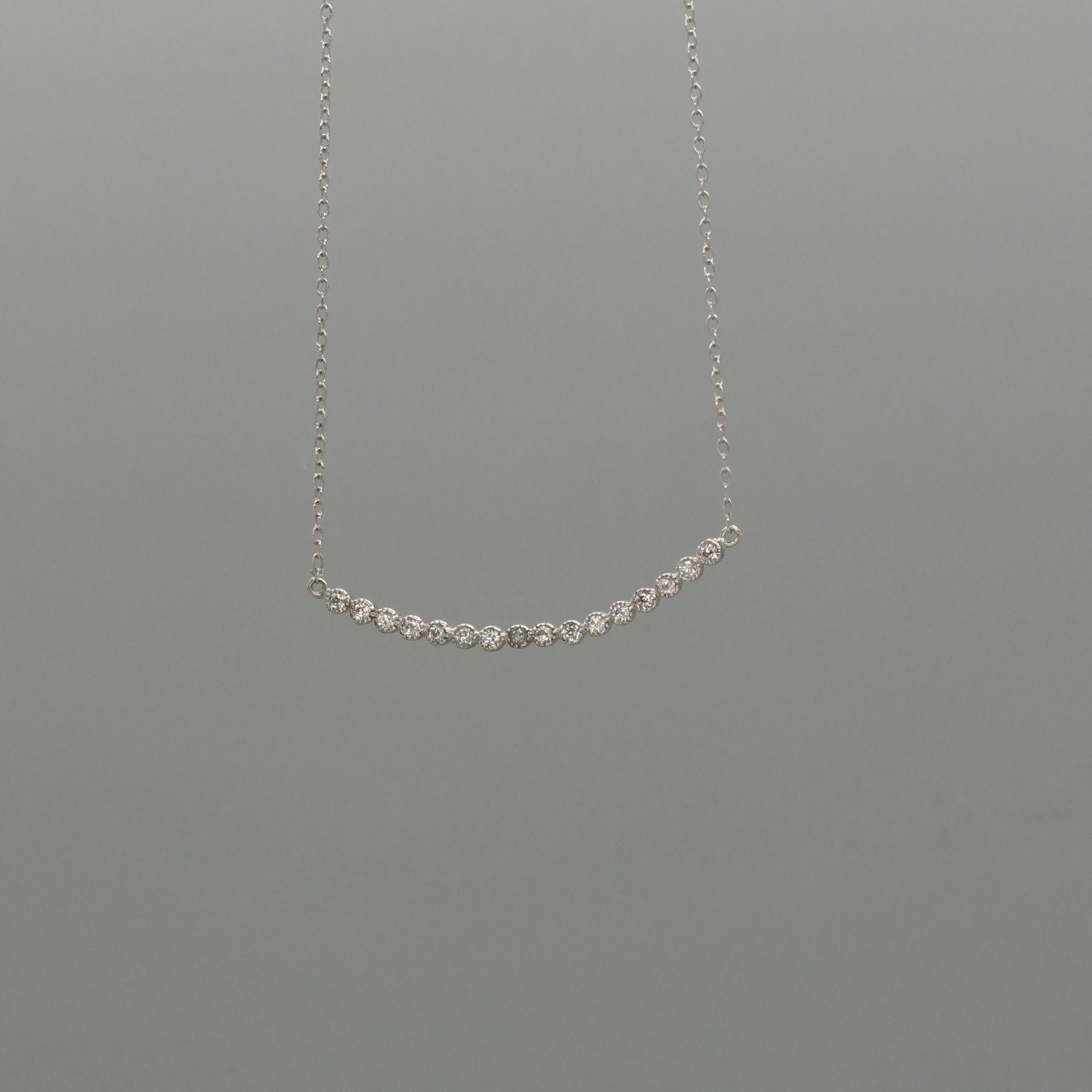 curved bezel necklace