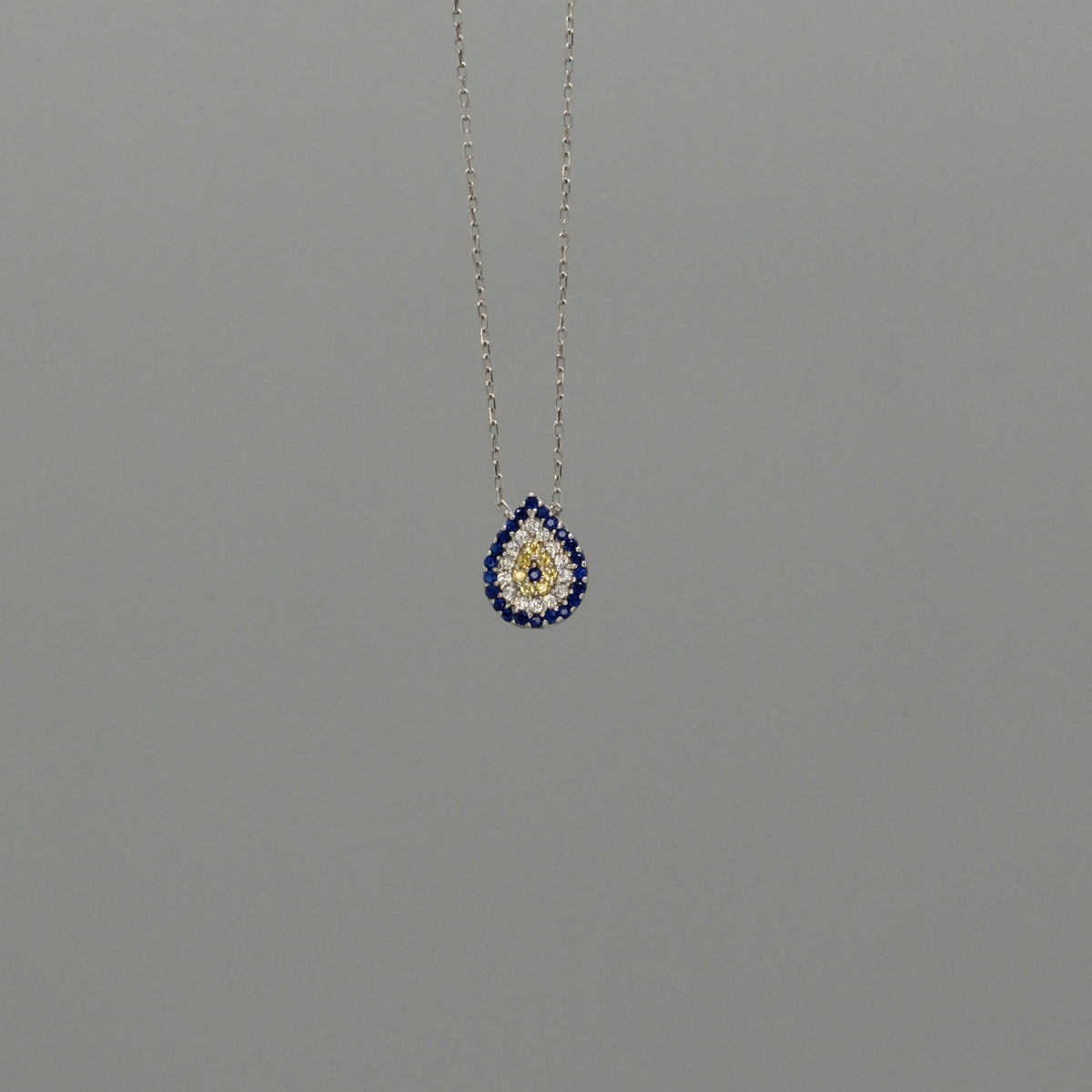 teardrop evil eye necklace