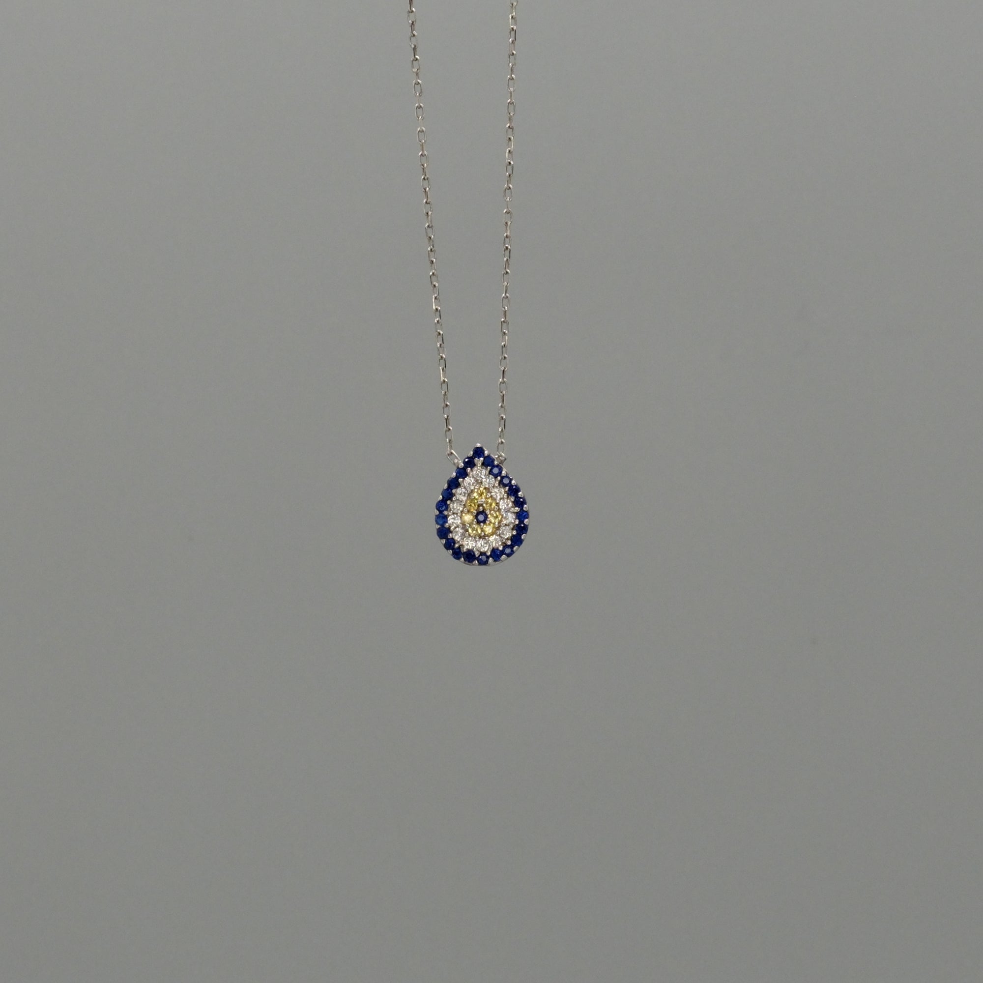 teardrop evil eye necklace