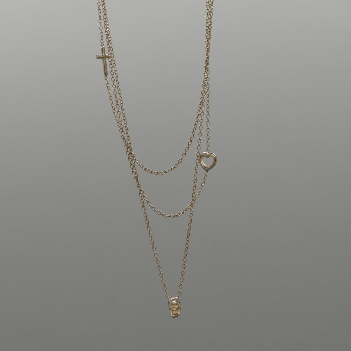 Trio Spirit Charm Necklace