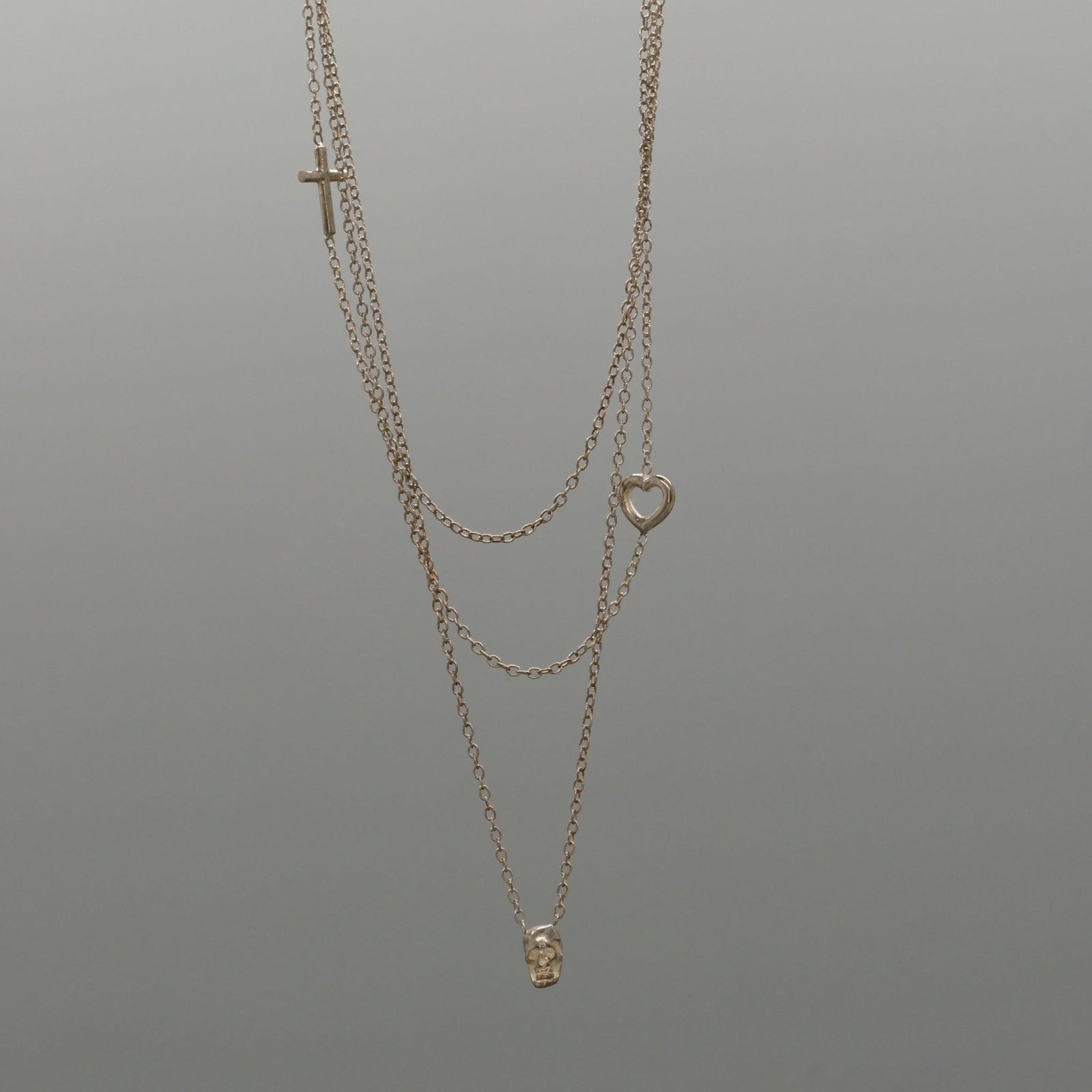 Trio Spirit Charm Necklace