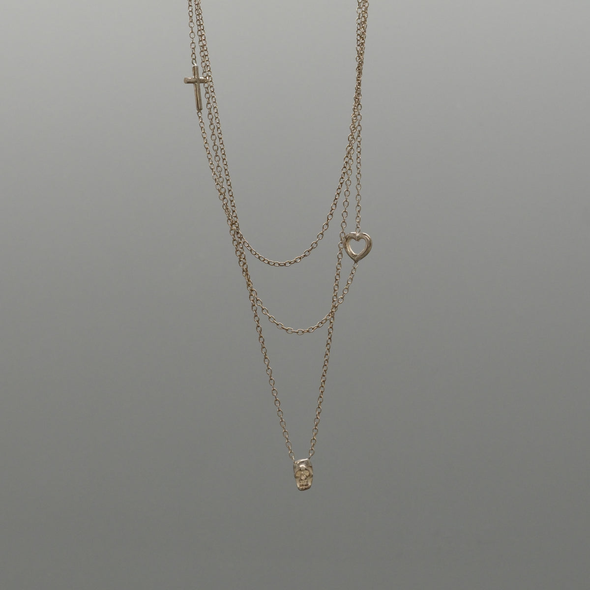 Trio Spirit Charm Necklace